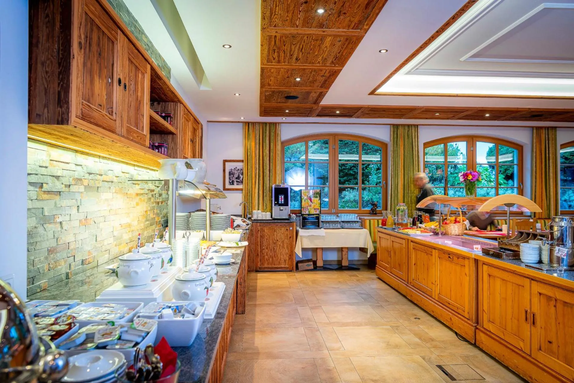 Buffet breakfast in Hotel Schörhof