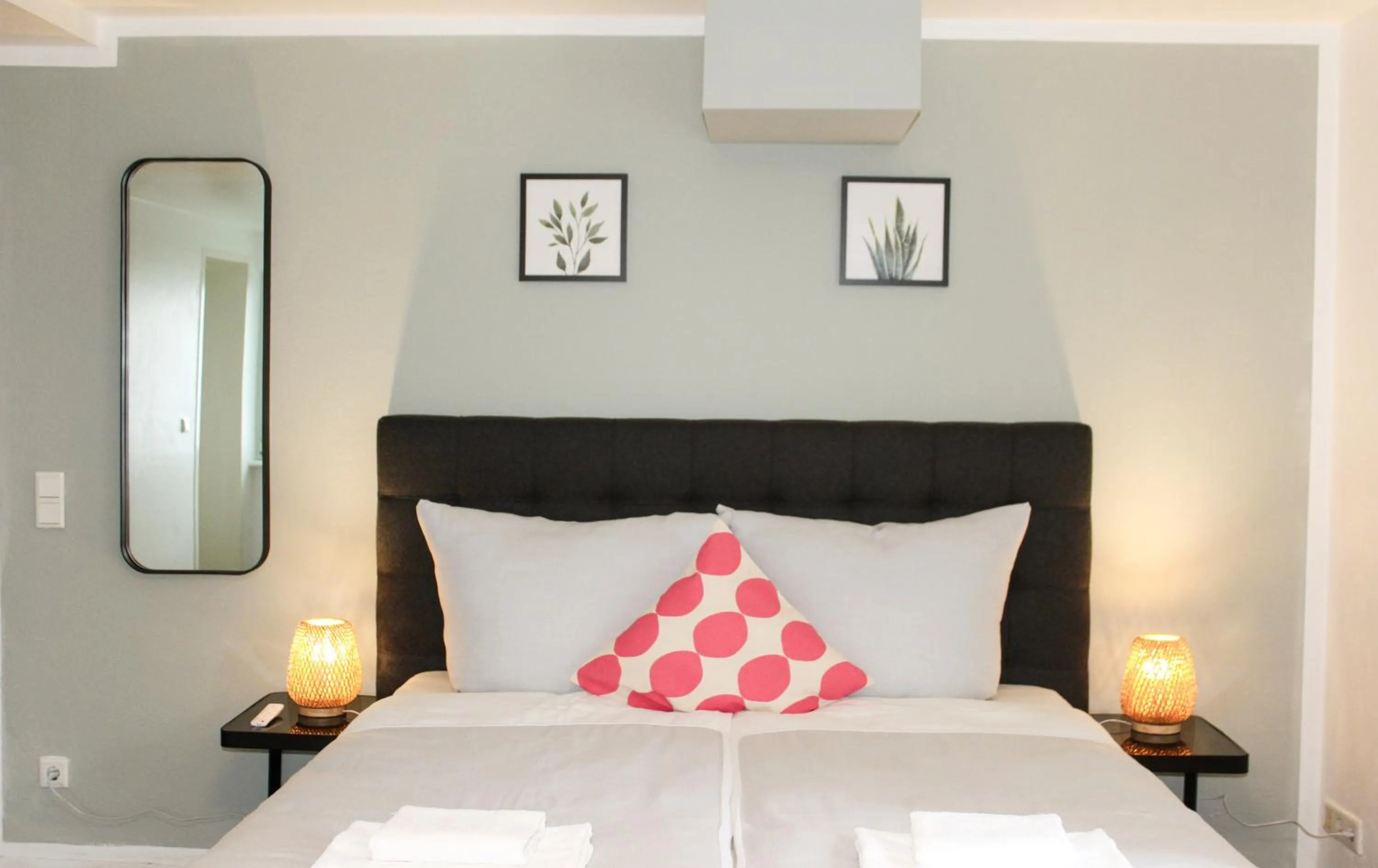 Bed in Hotel Palmenbad