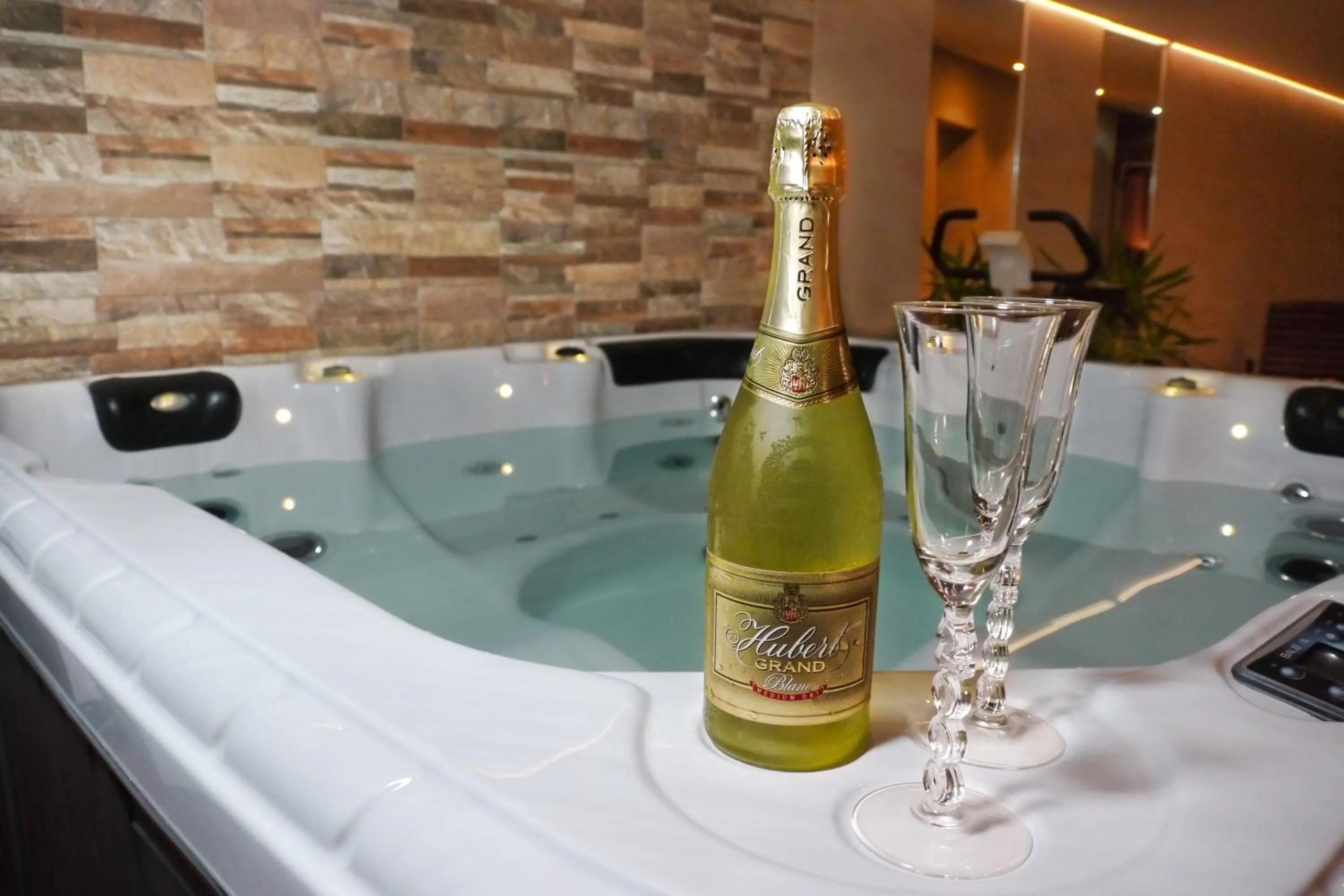 Hot Tub in Penzion Ajda