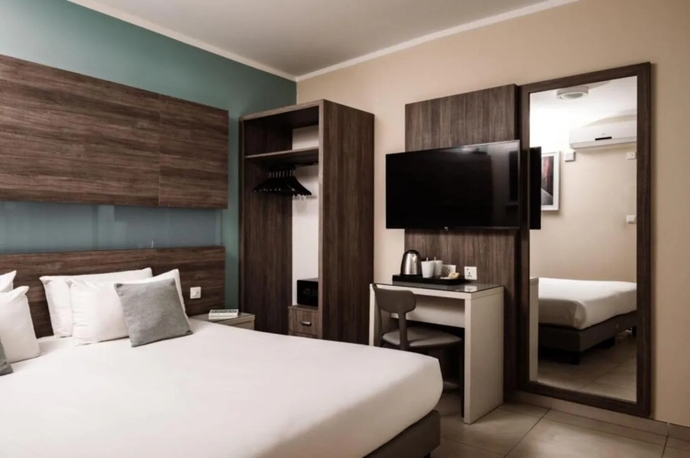 Bedroom, Bed in 115 The Strand Hotel by NEU Collective