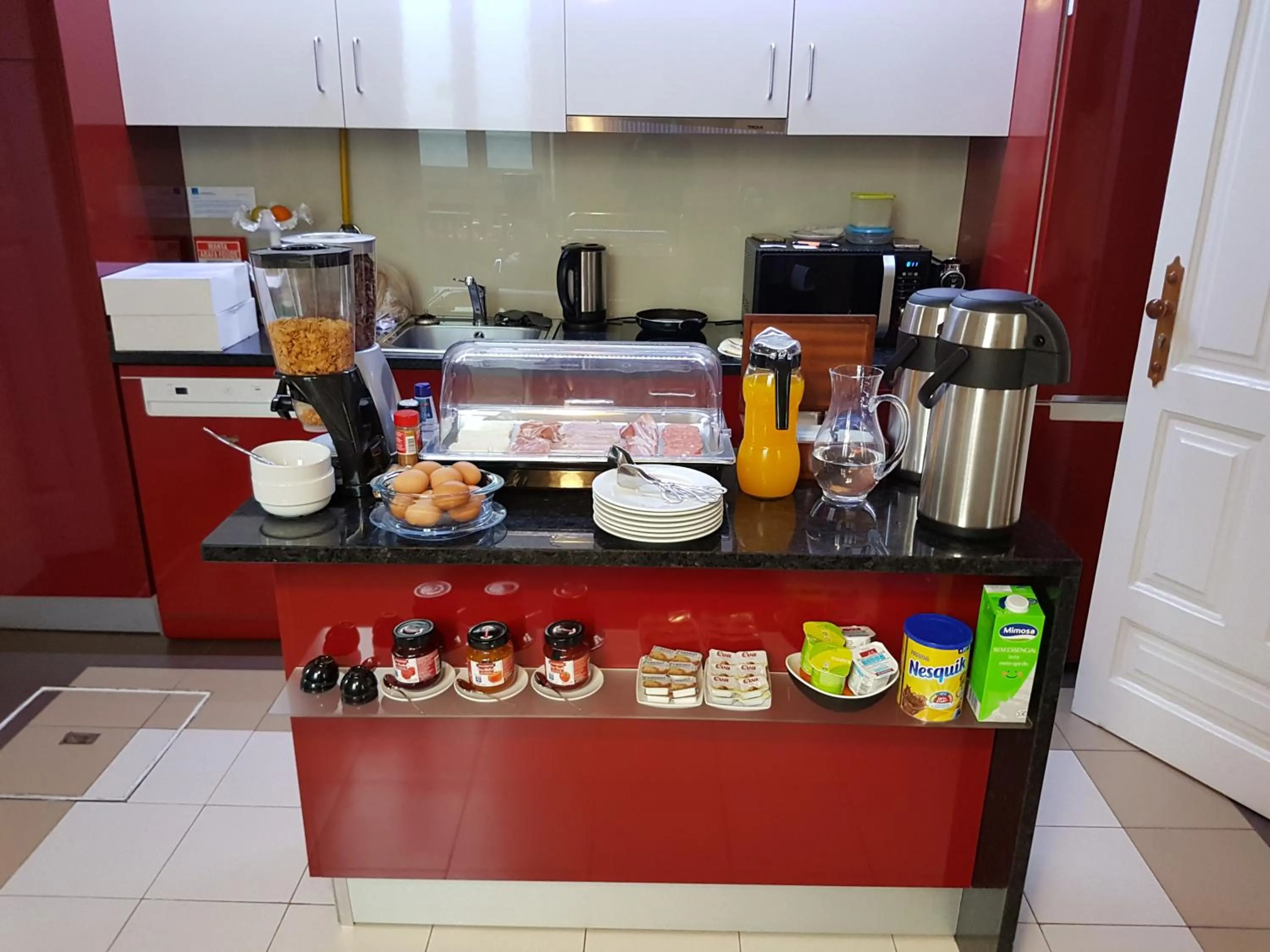 Continental breakfast in Dukes Corner Guest House