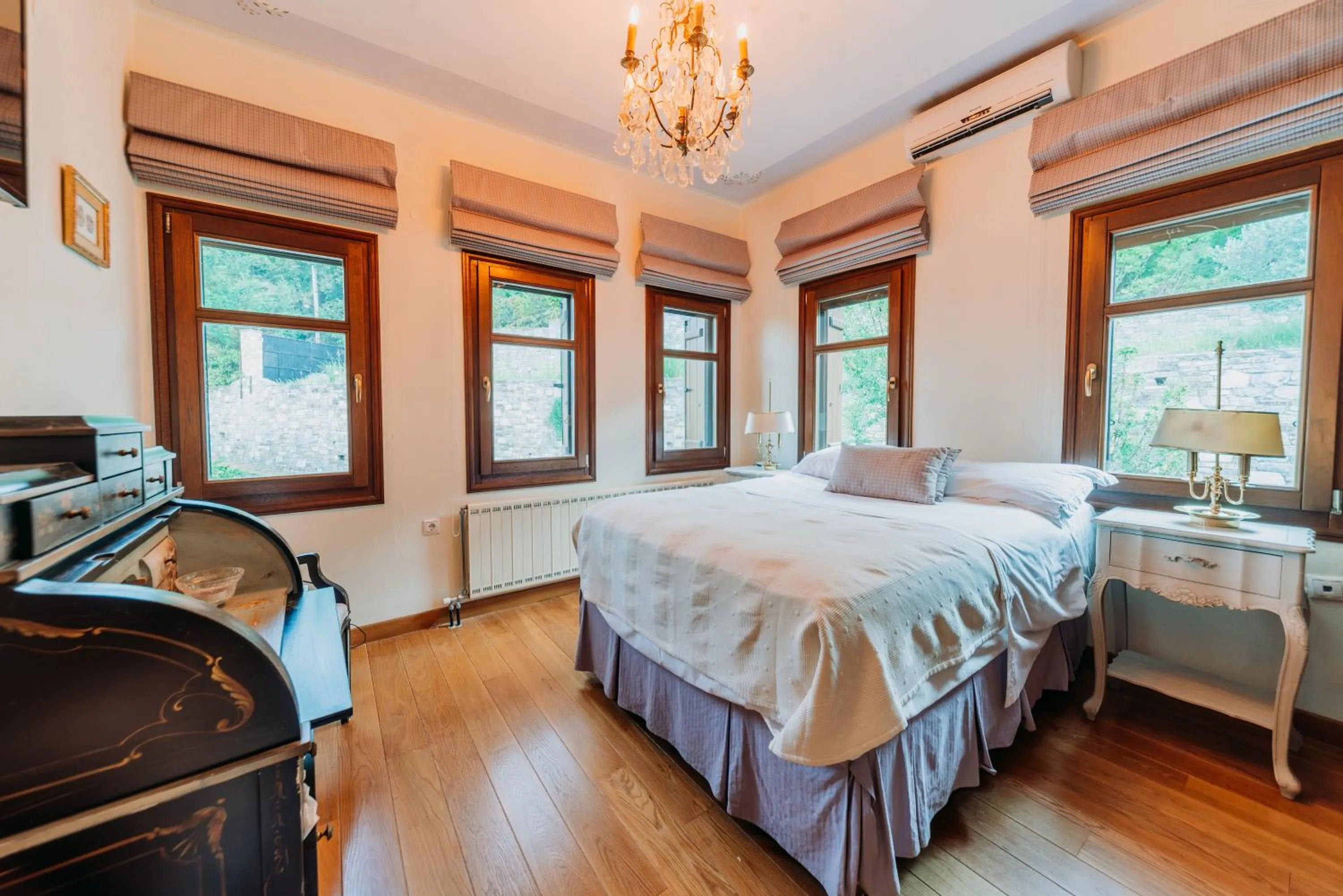 Bedroom, Bed in Elysian Luxury Villa Pelion