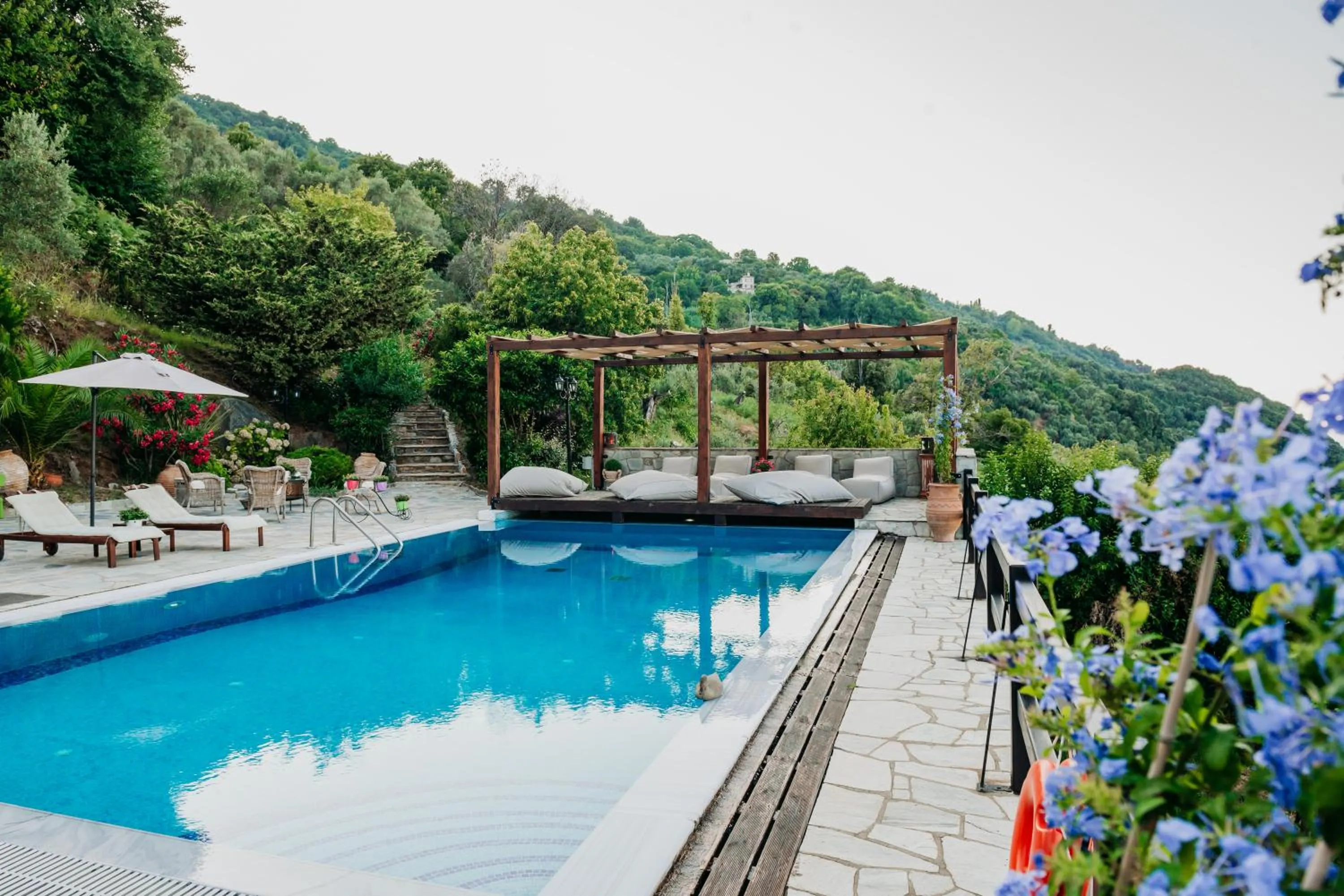Natural landscape in Elysian Luxury Villa Pelion