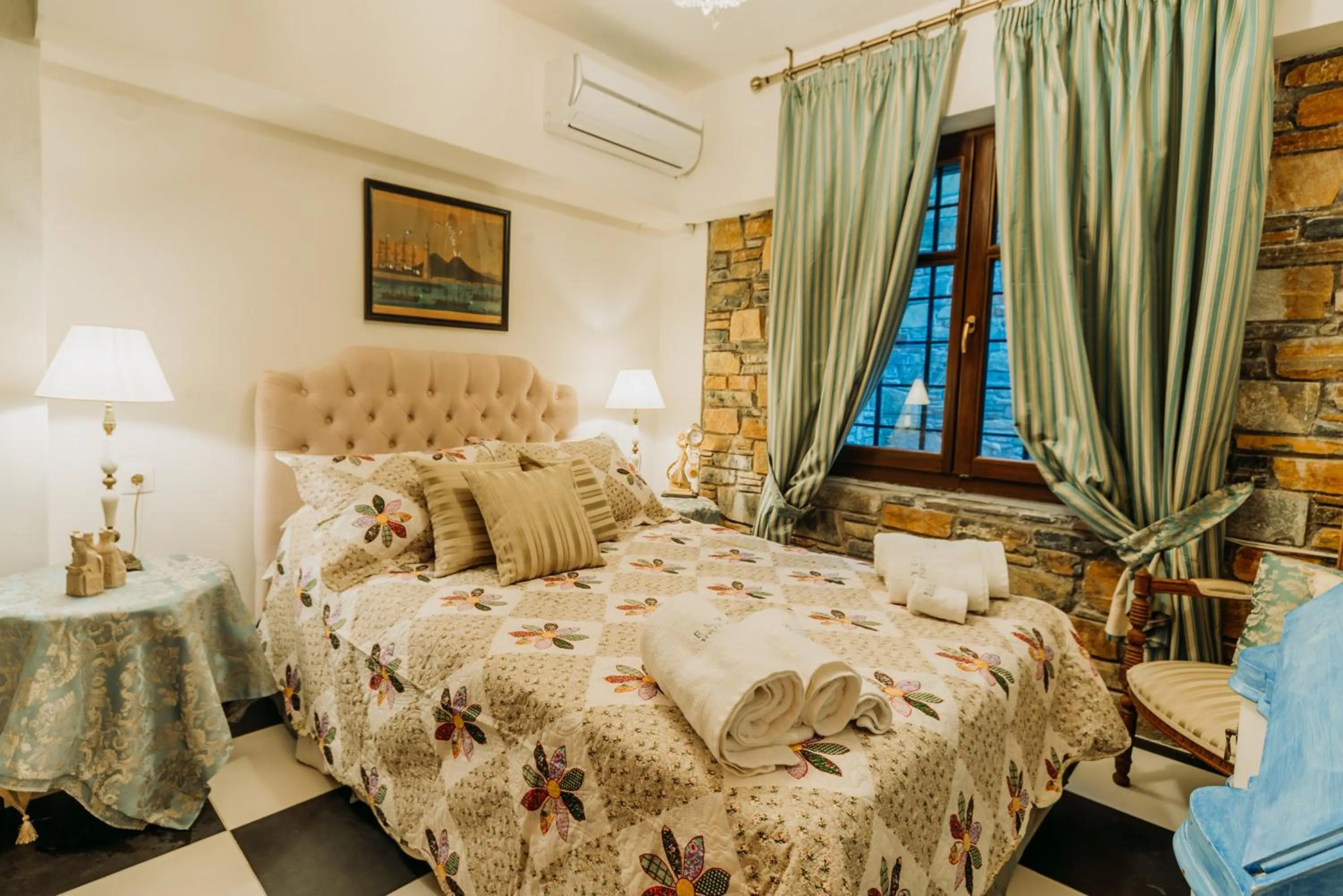 Bedroom, Bed in Elysian Luxury Villa Pelion