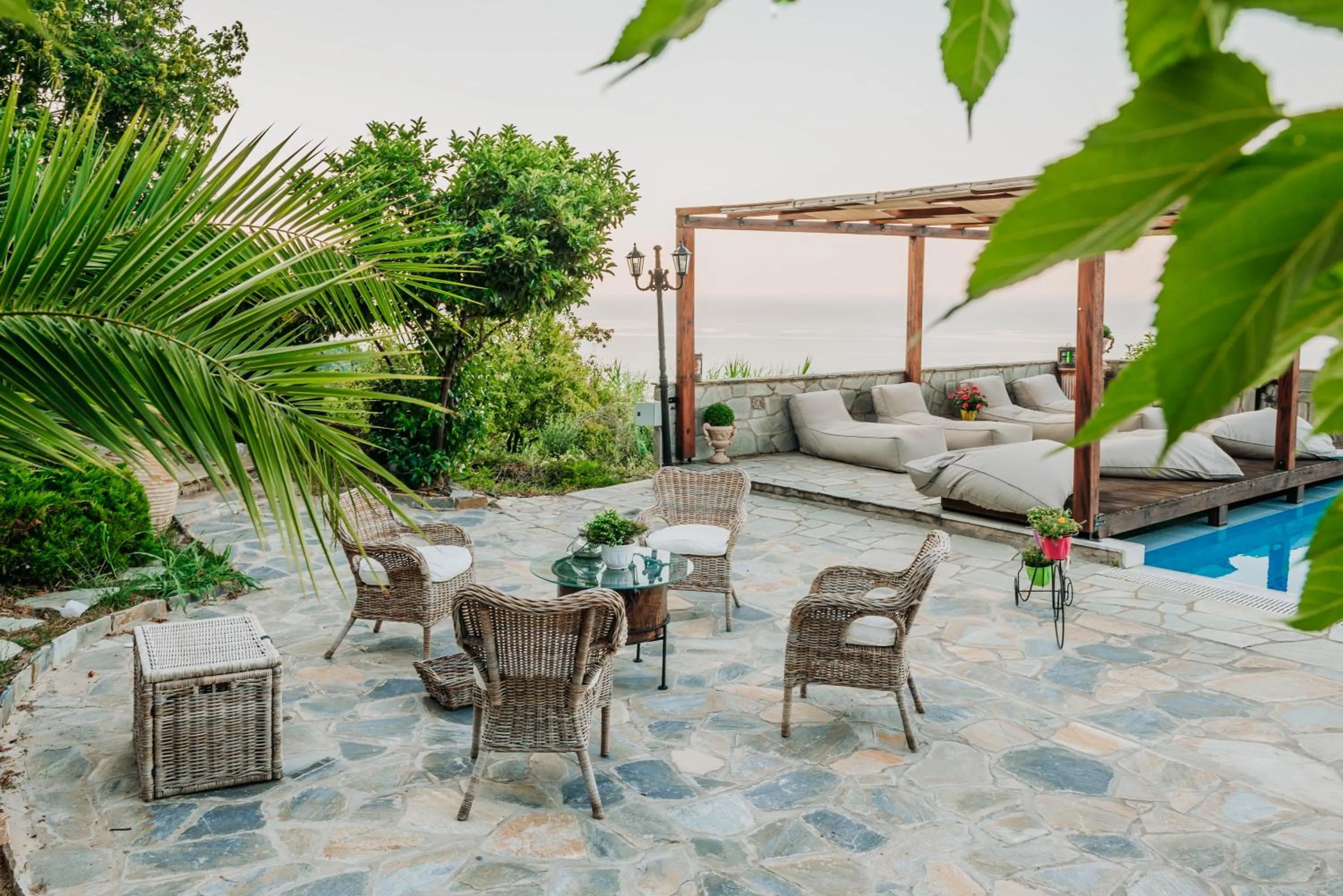 Garden in Elysian Luxury Villa Pelion
