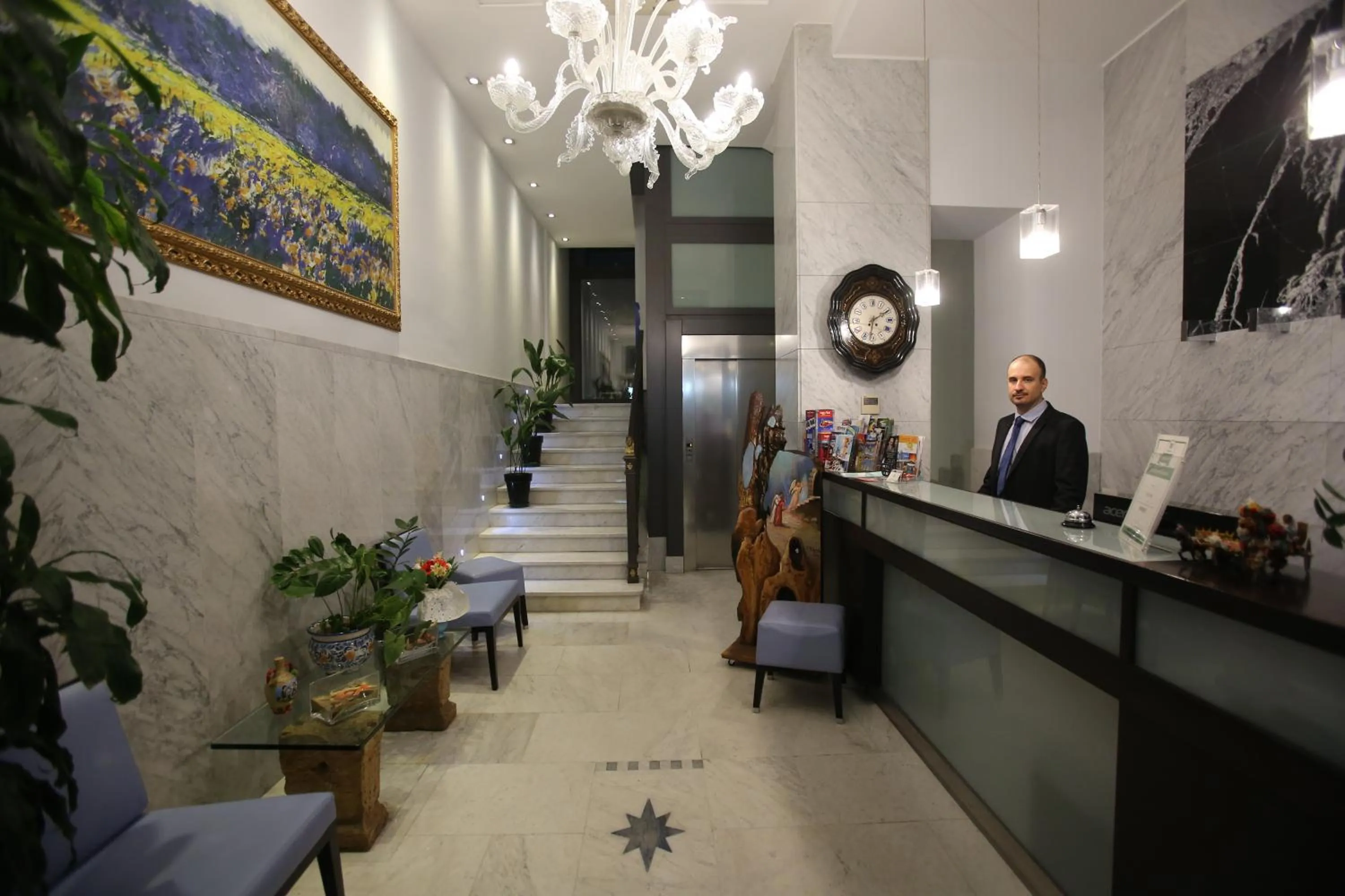 Lobby or reception in Rigel Hotel