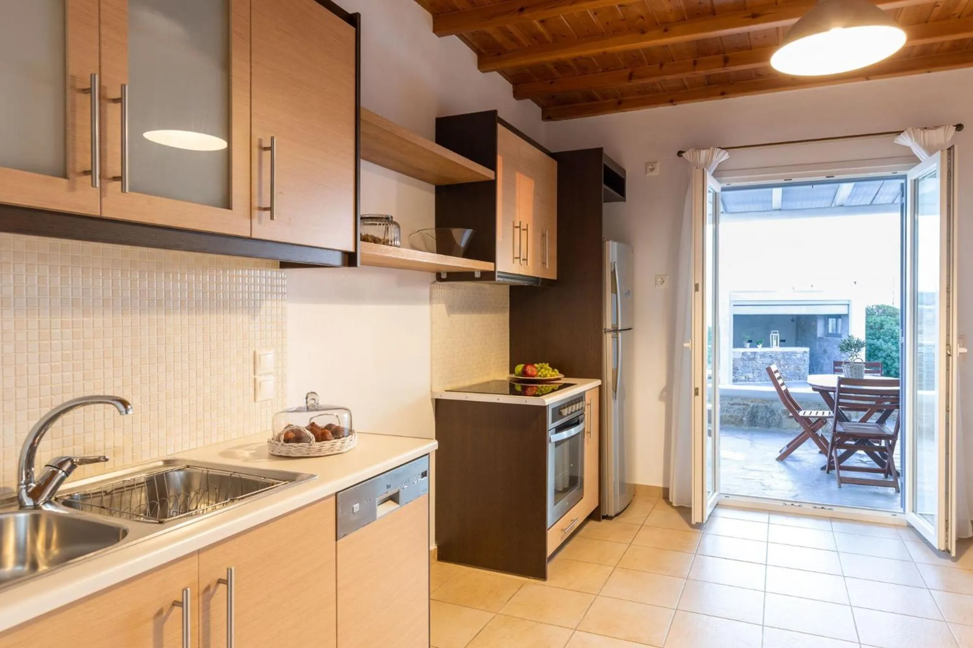 Kitchen or kitchenette in Sea Wind Villas and Suites