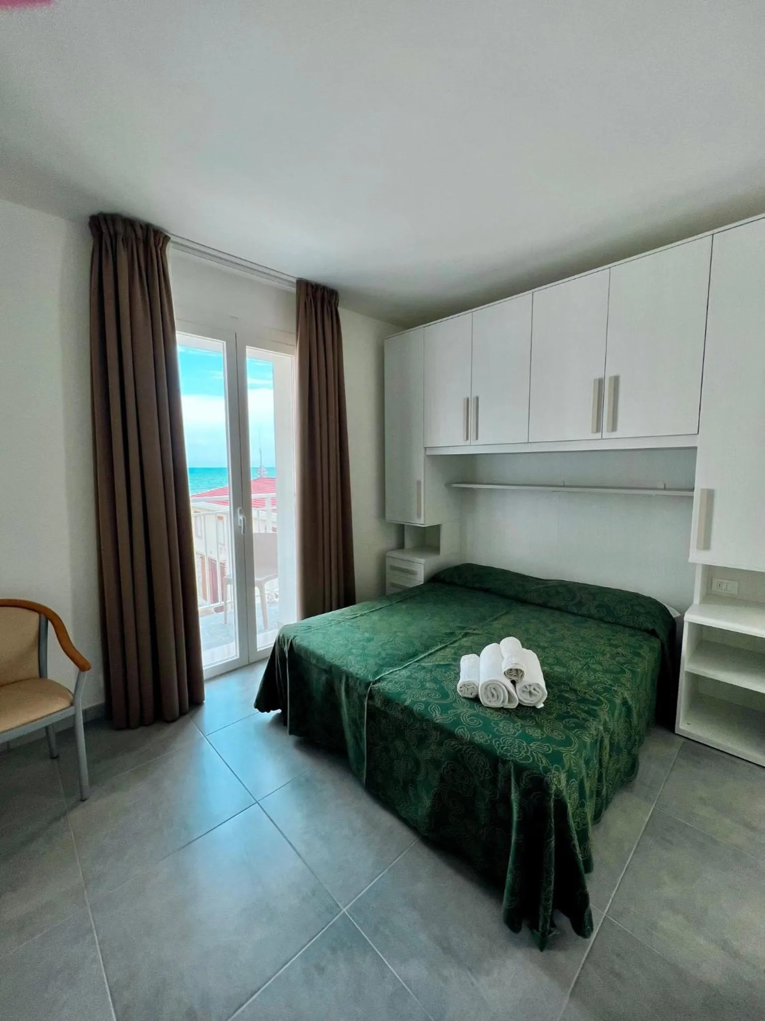 Bed in Hotel Terramare