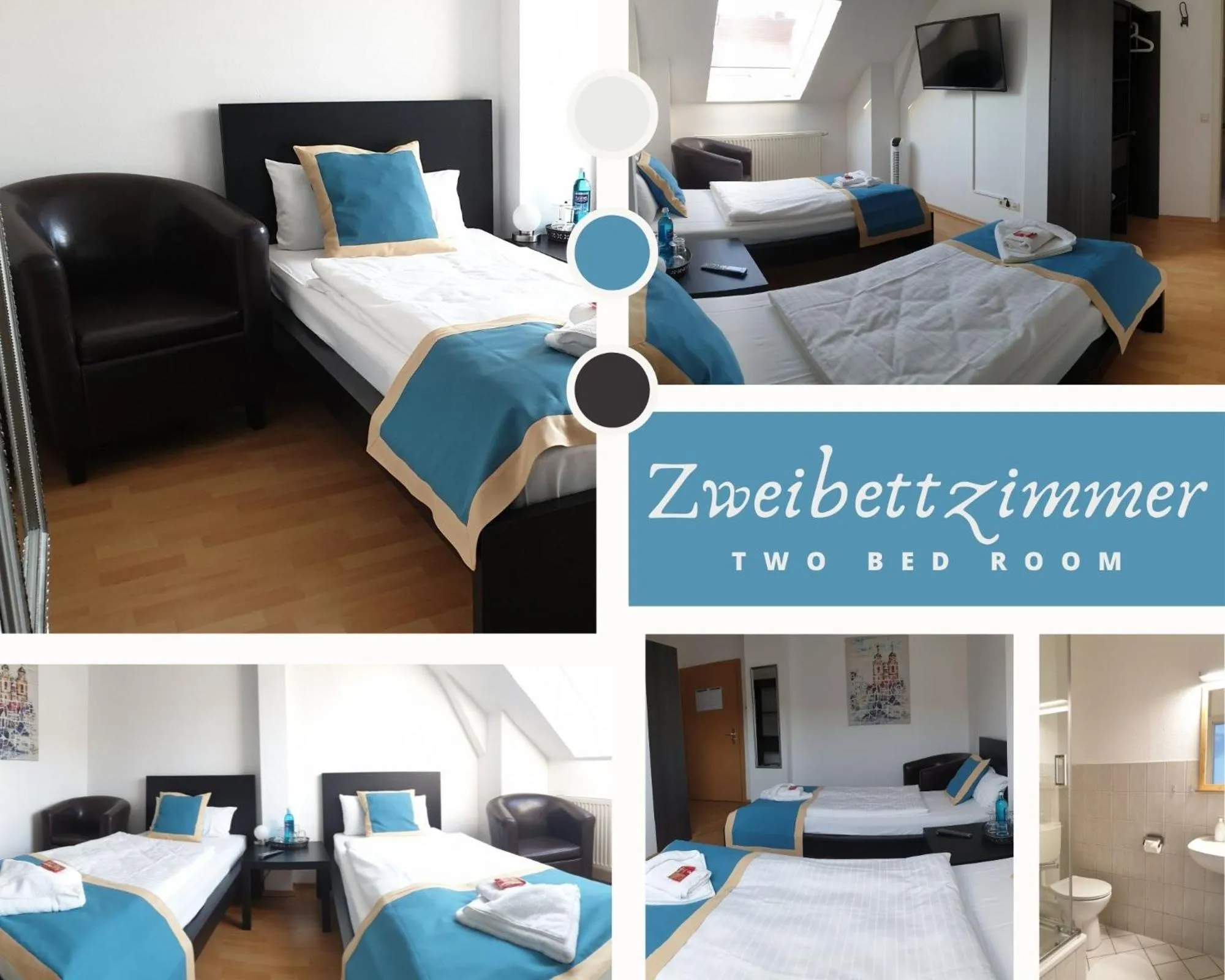 Shower, Bed in Pension Alabama