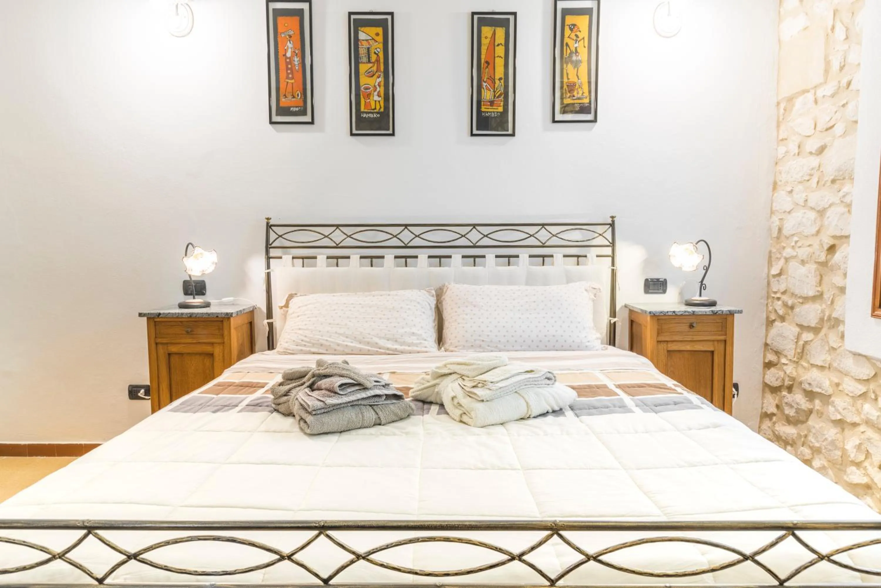 Bed in Relais des Roches