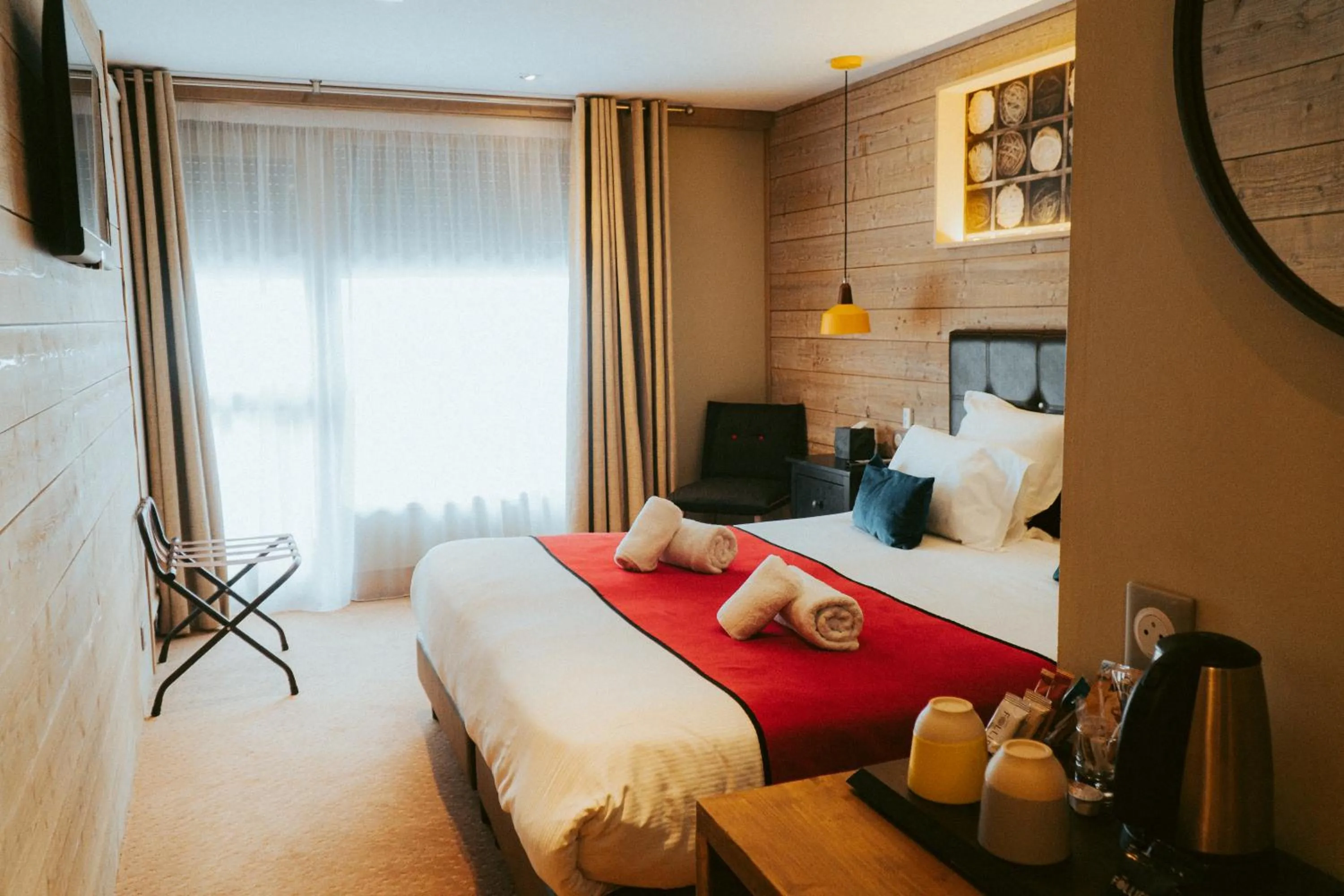 Bed in Hotel Edelweiss