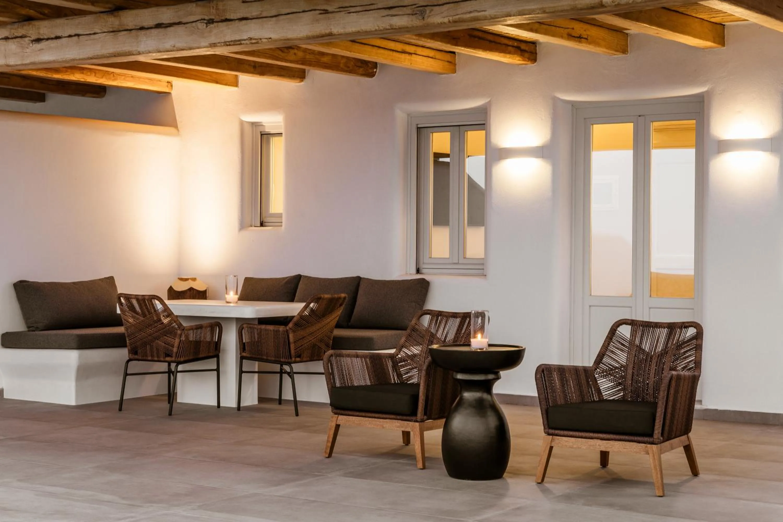 Balcony/Terrace in NĒRO Suites by NOMÉE Hospitality Group