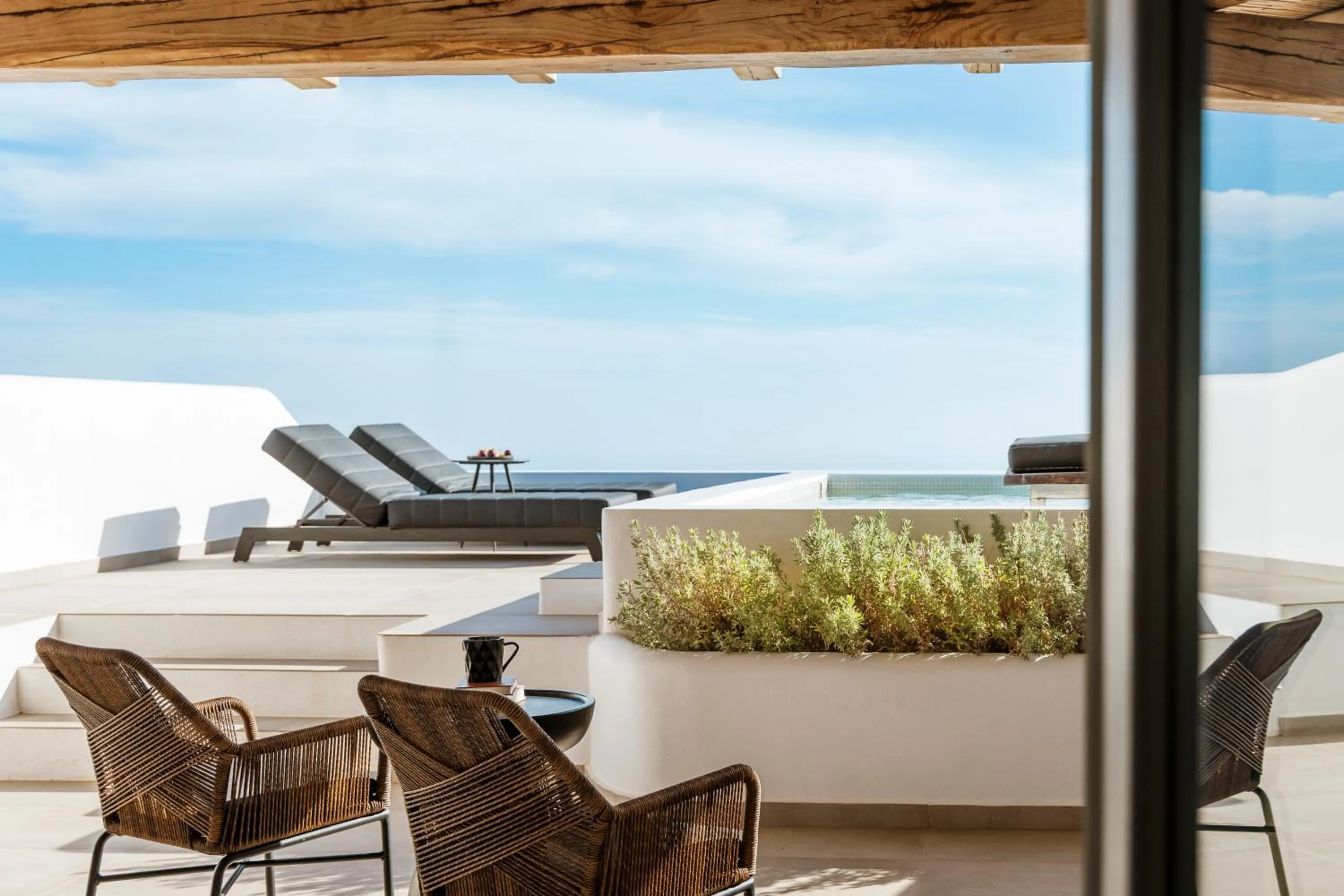 Balcony/Terrace in NĒRO Suites by NOMÉE Hospitality Group