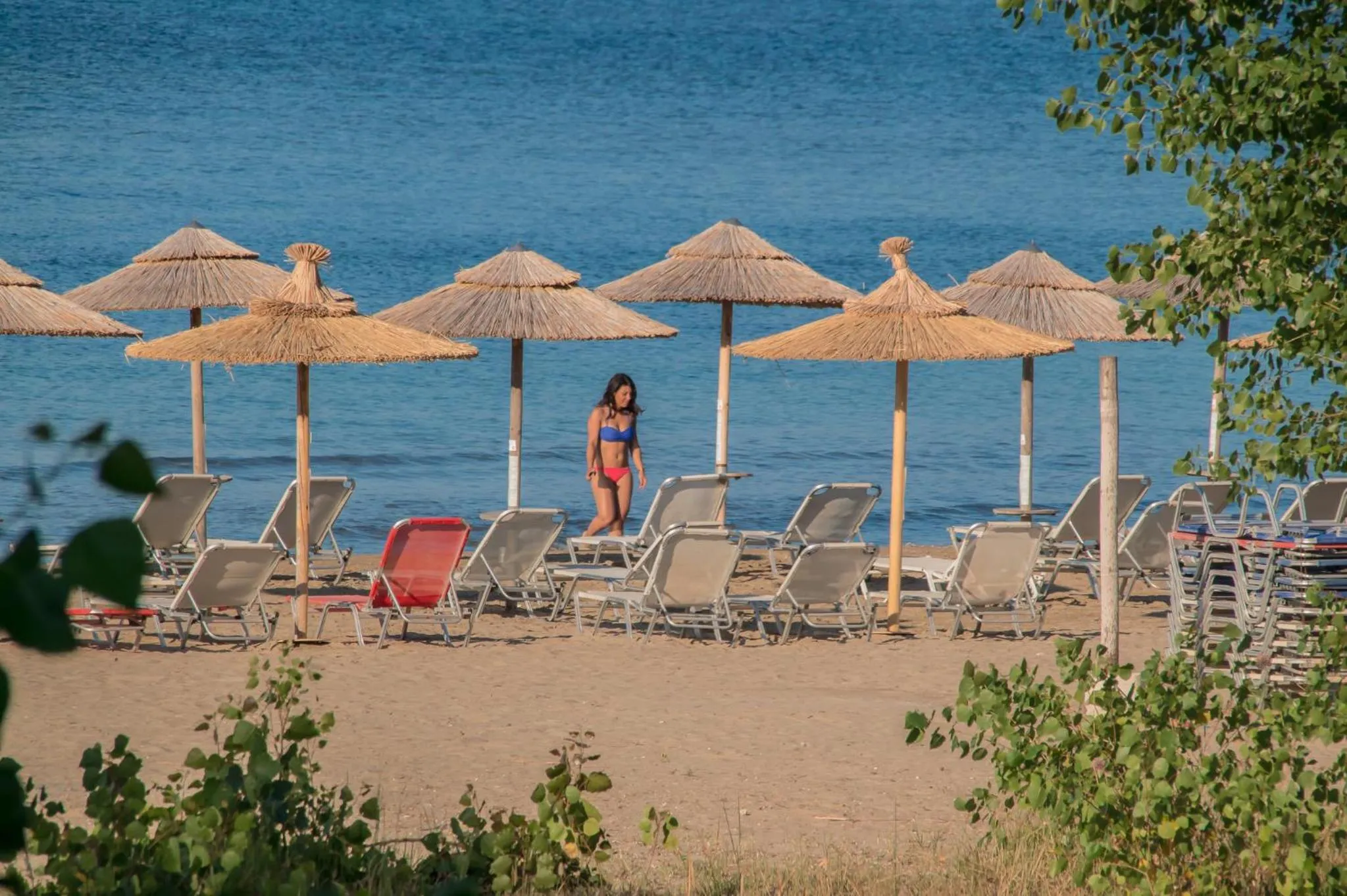 Beach in Cavos Beach House