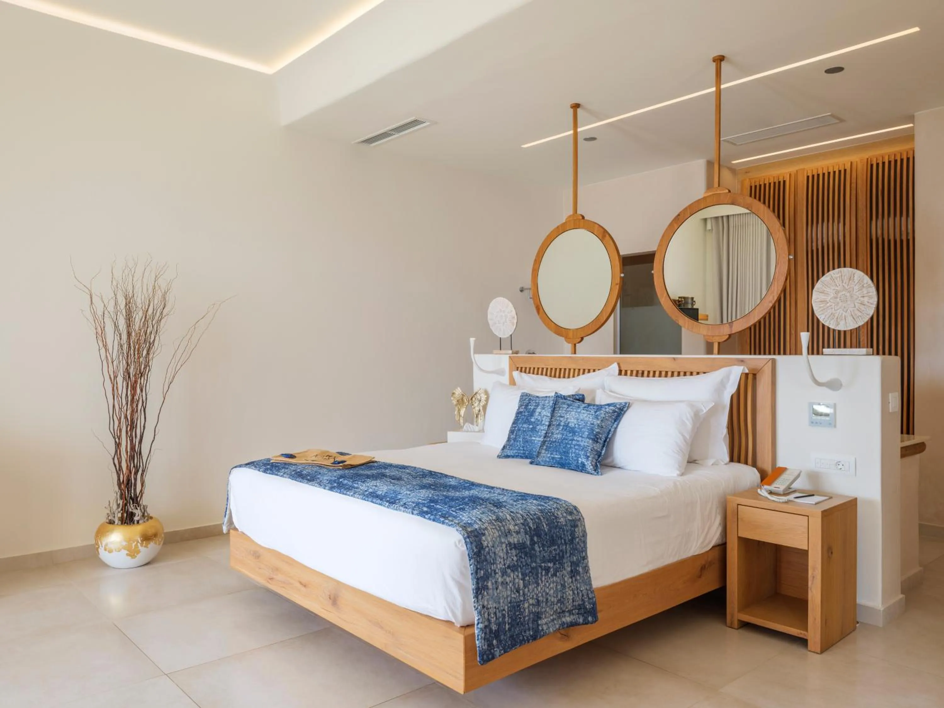 Bed in Anax Resort and Spa