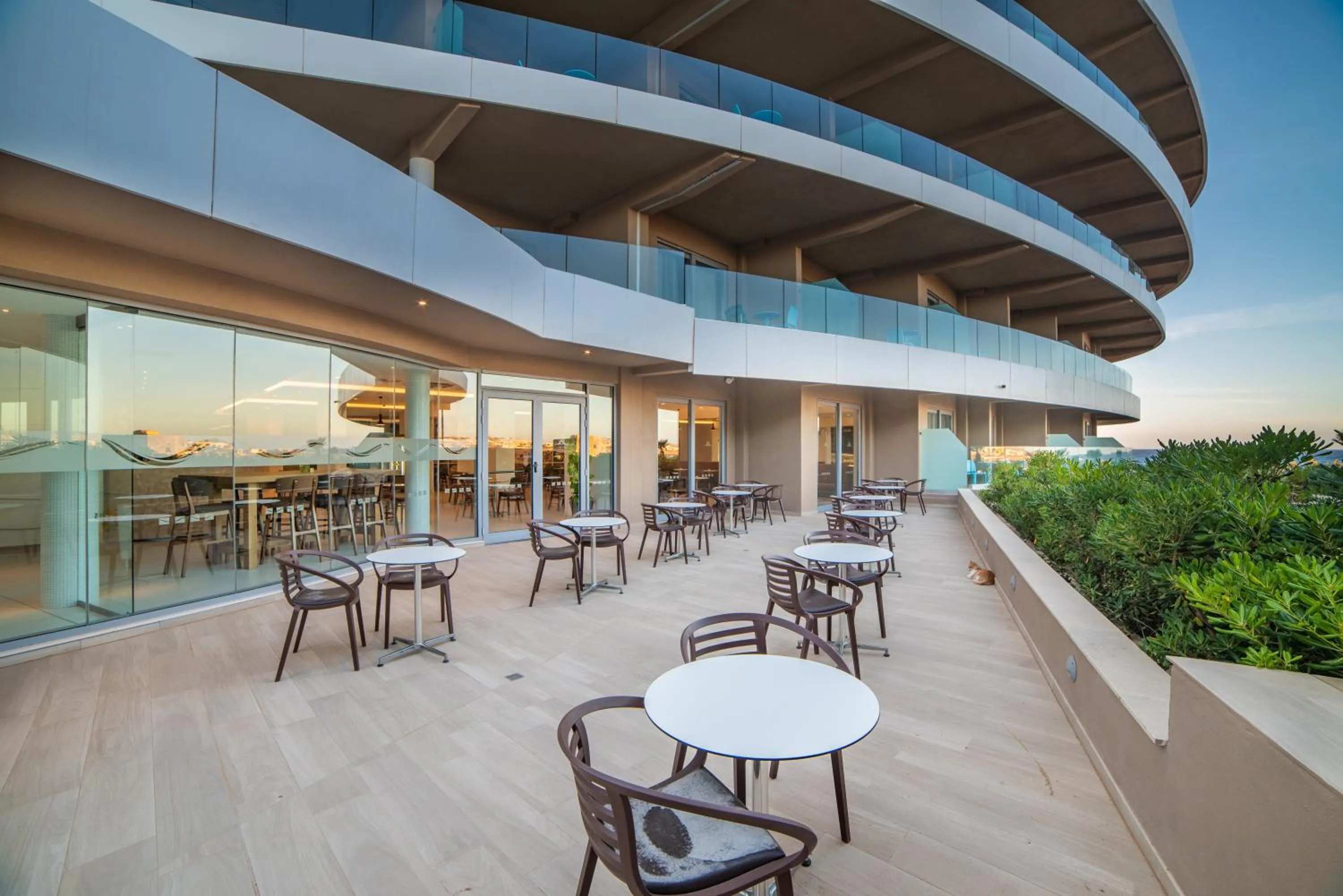 Patio in Ramla Bay Resort