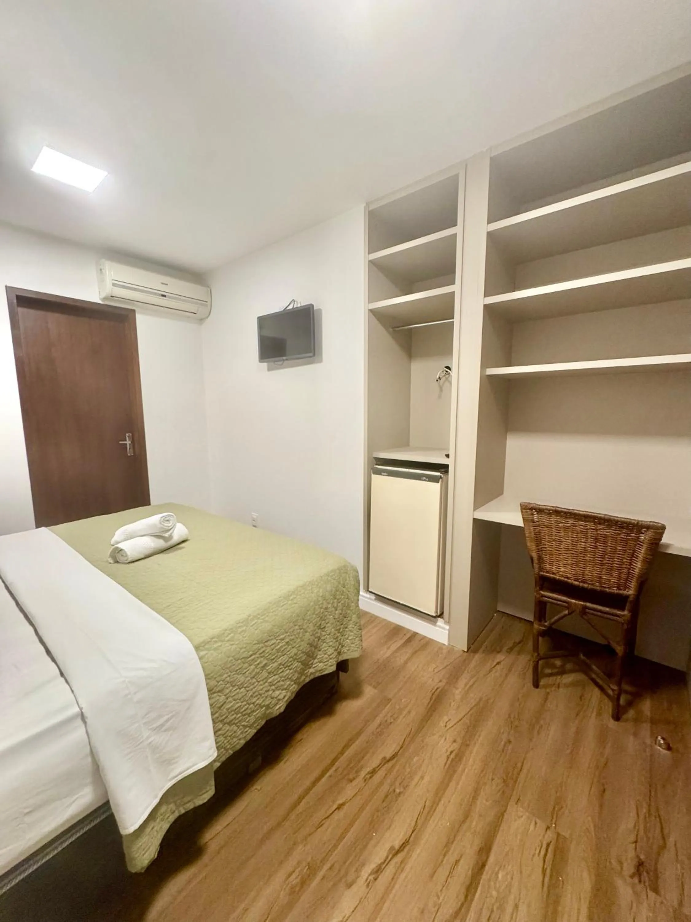 View (from property/room), Bed in Hotel Natur Campeche