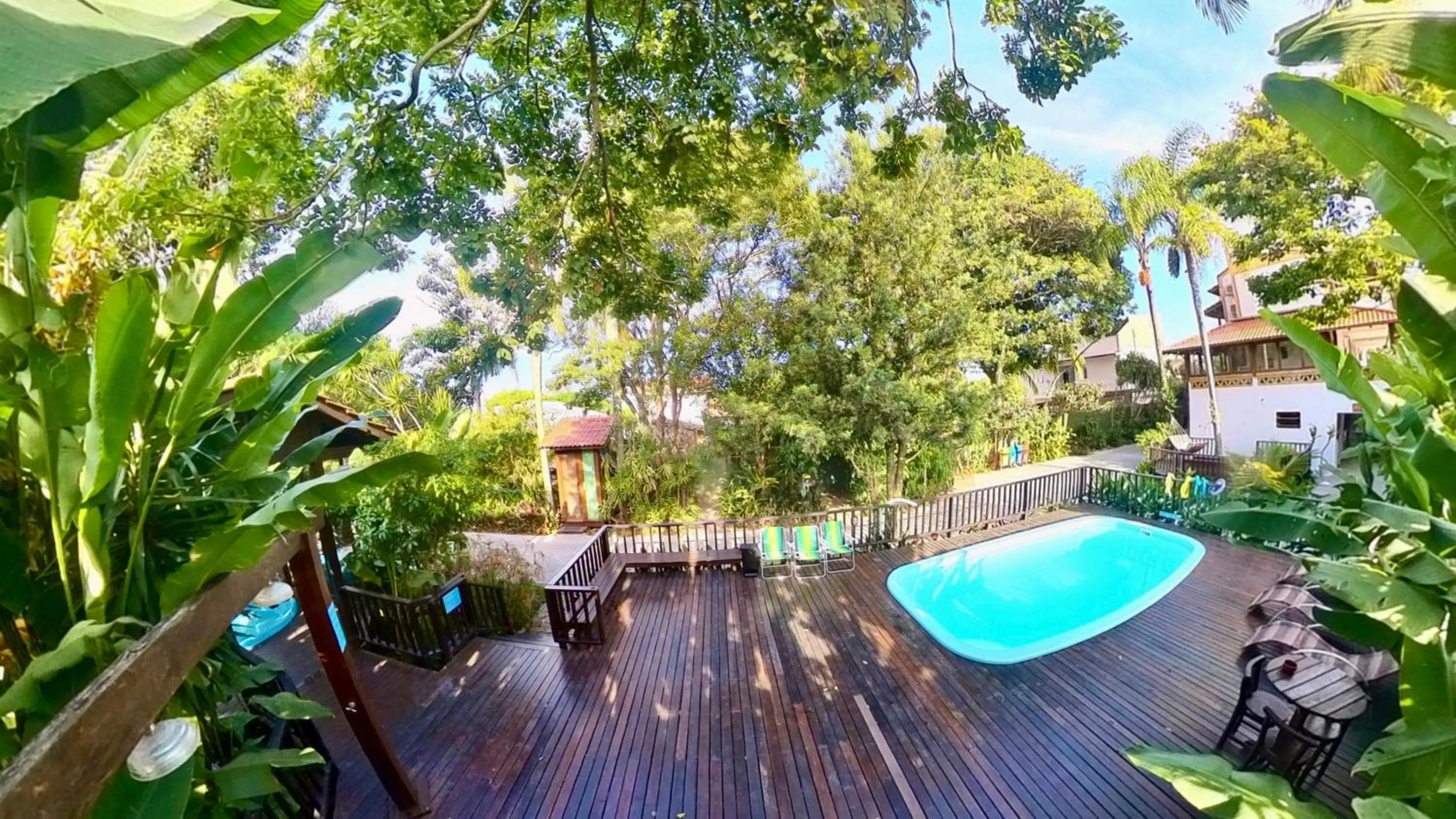 Pool view in Hotel Natur Campeche