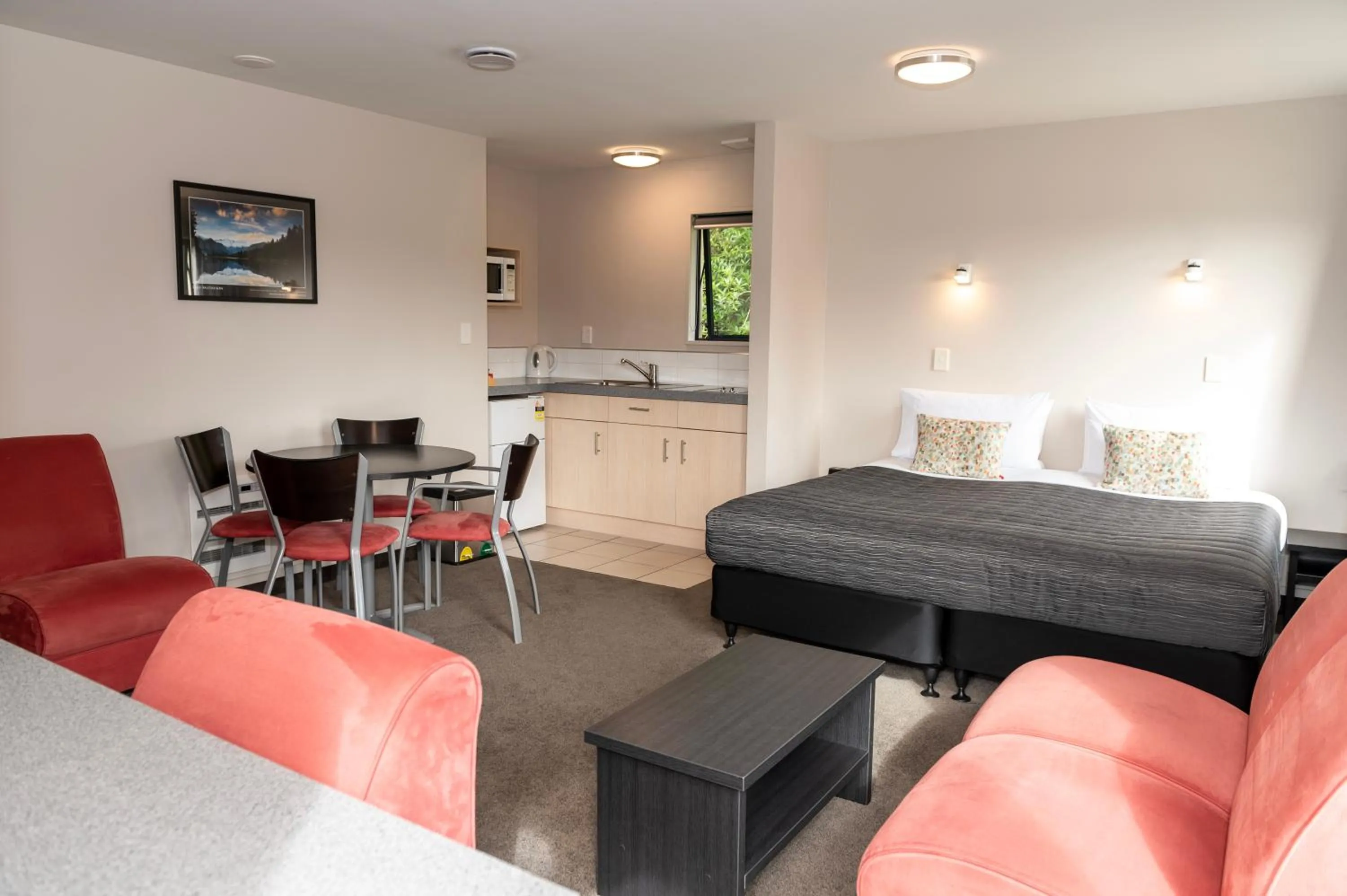 Kitchen or kitchenette in Bella Vista Motel Fox Glacier