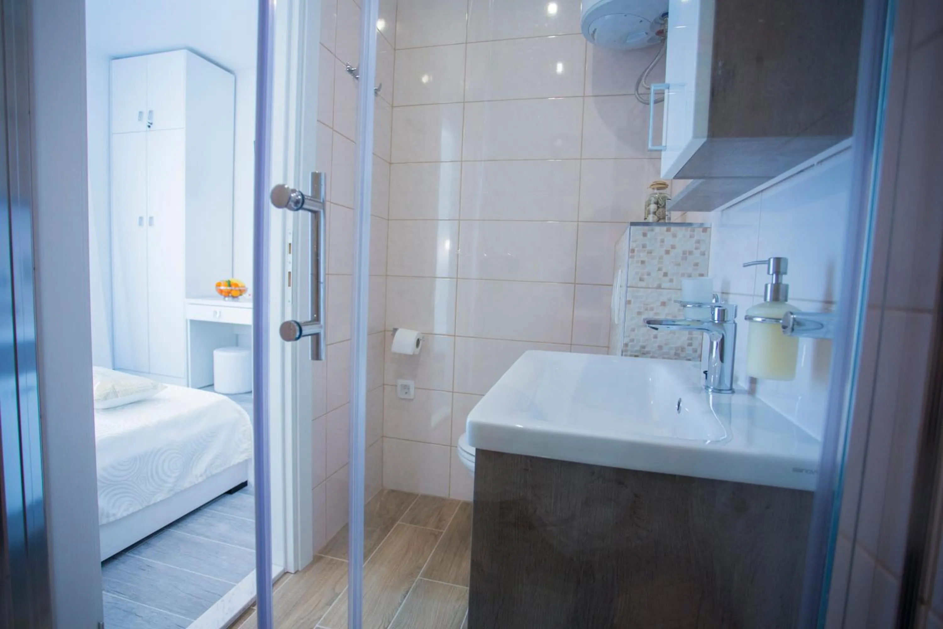 Bathroom, Bed in Nirvana rooms Split