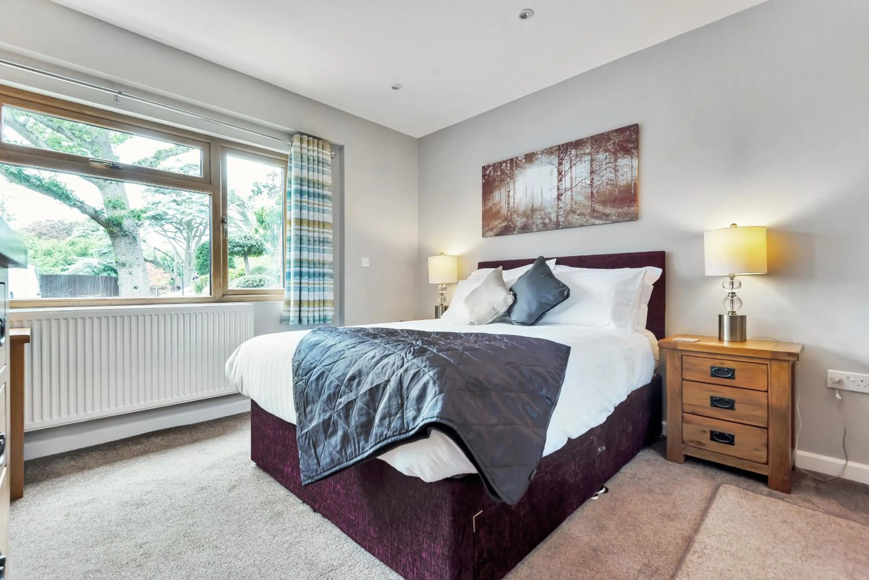 Bed in Hamble Retreat Studios and Lodge