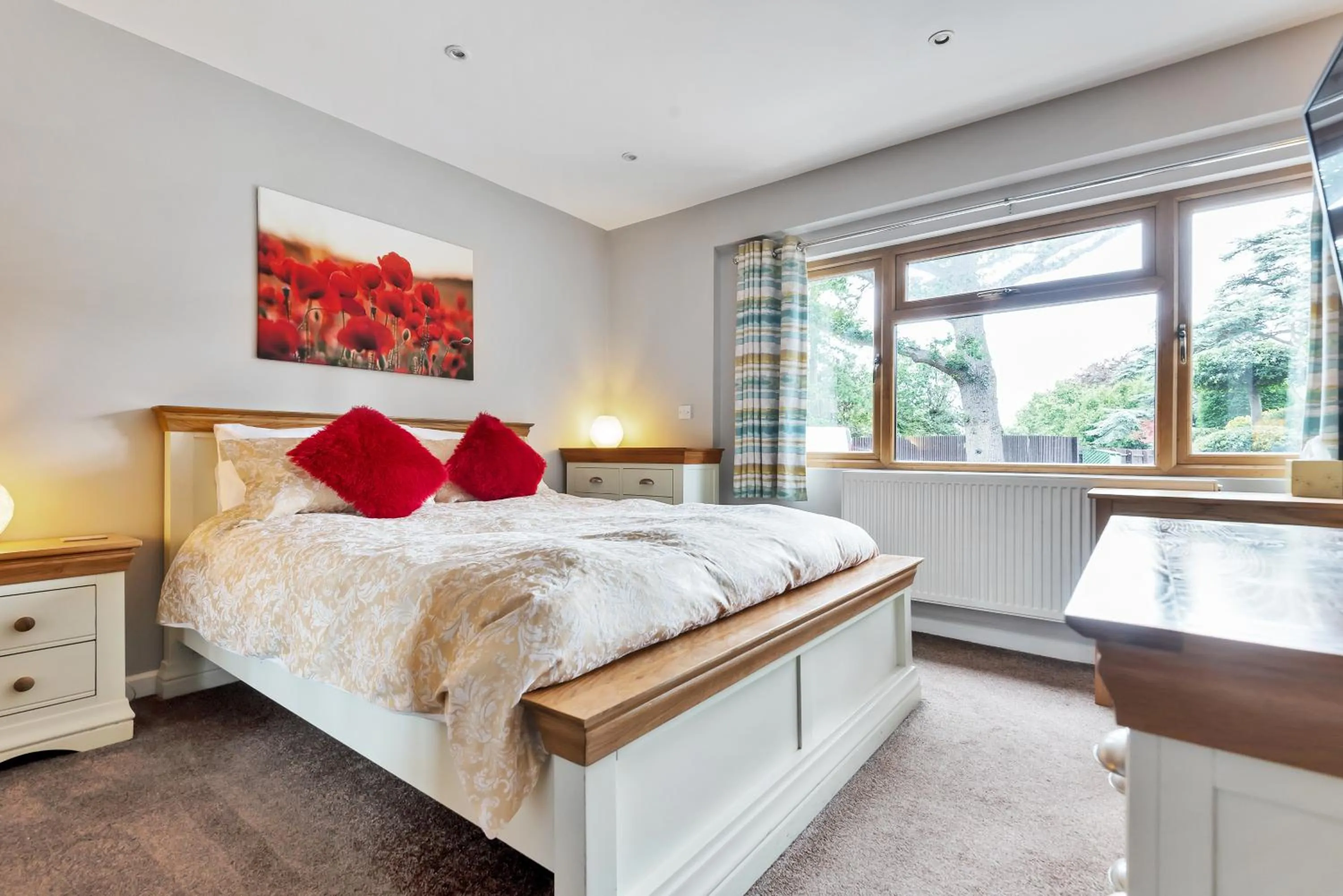 Bed in Hamble Retreat Studios and Lodge