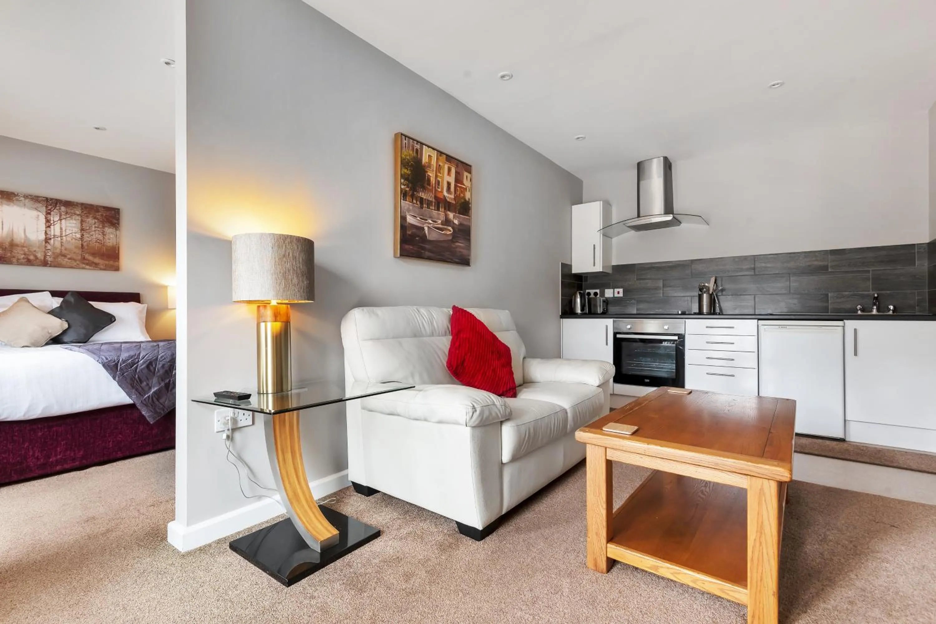 Living room in Hamble Retreat Studios and Lodge