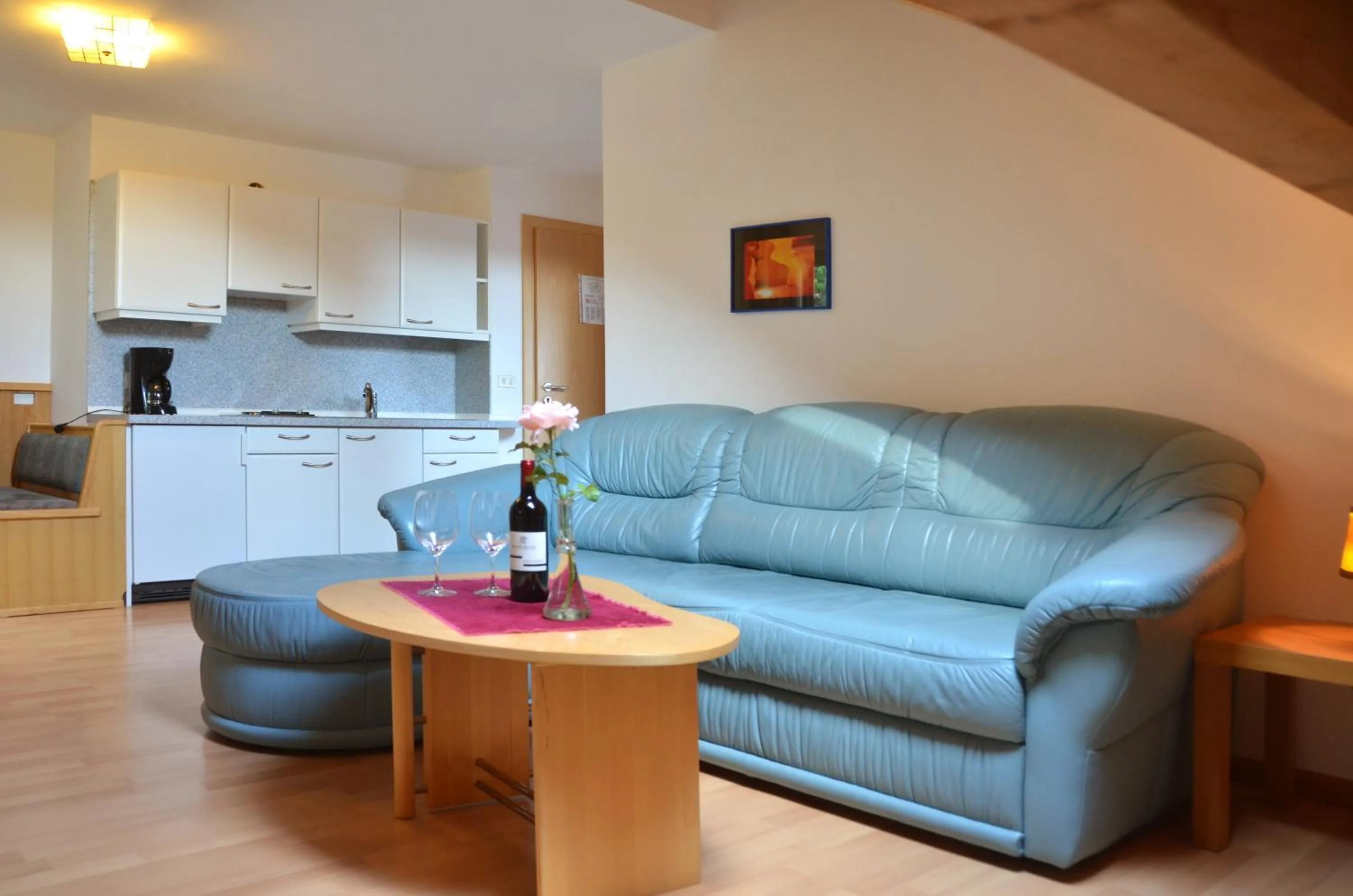 Kitchen or kitchenette in Gästehaus Thaler