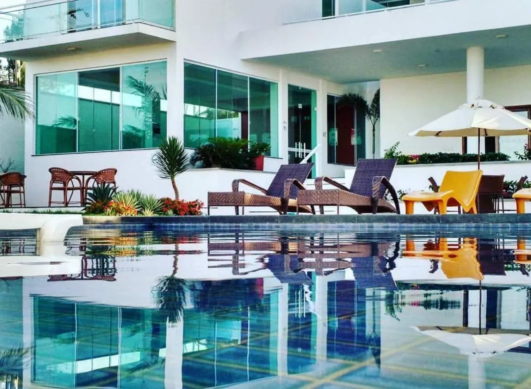 Pool view in Pousada Mar Aberto