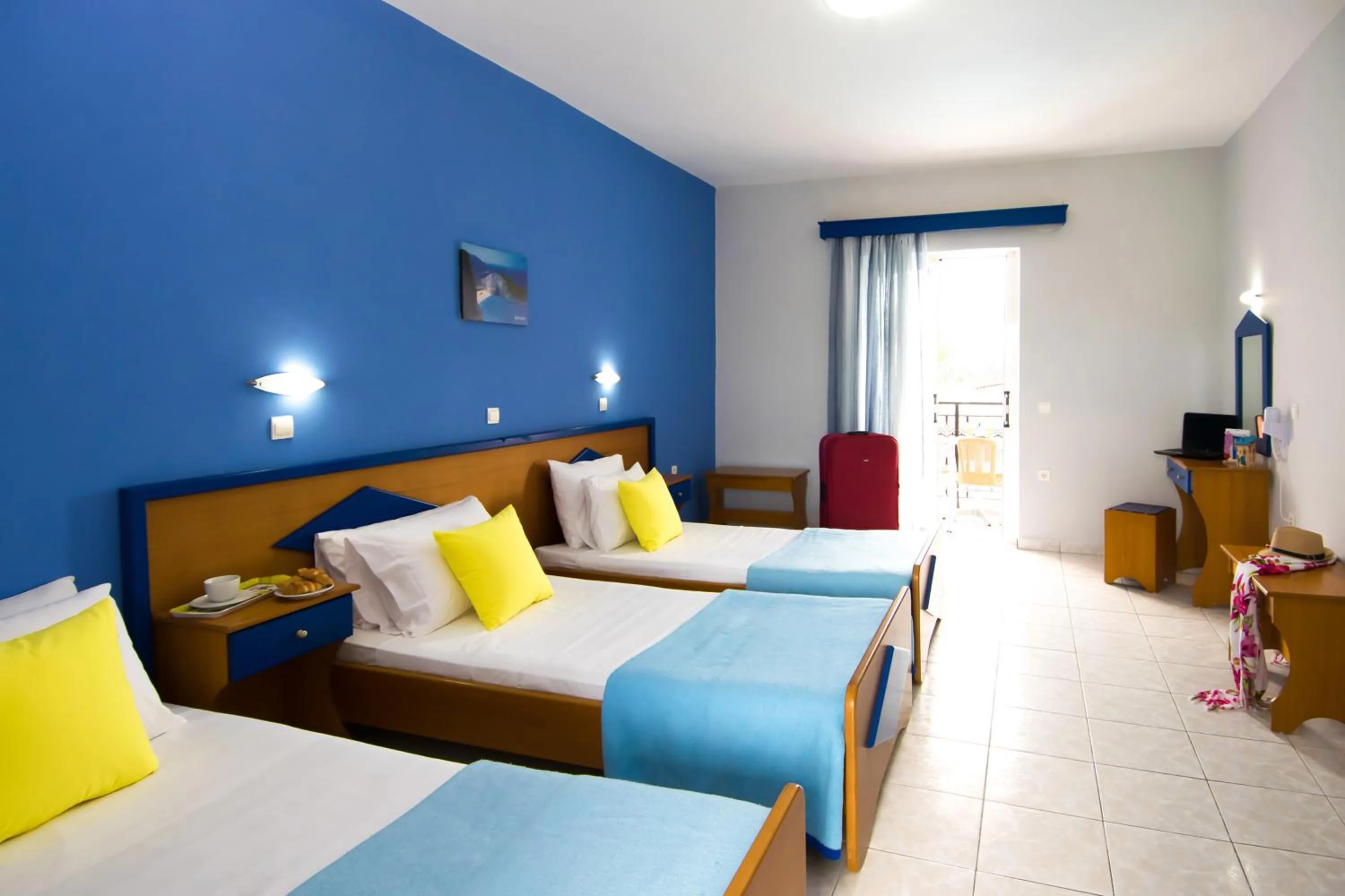 Bedroom, Bed in Hera Zakynthos Hotel