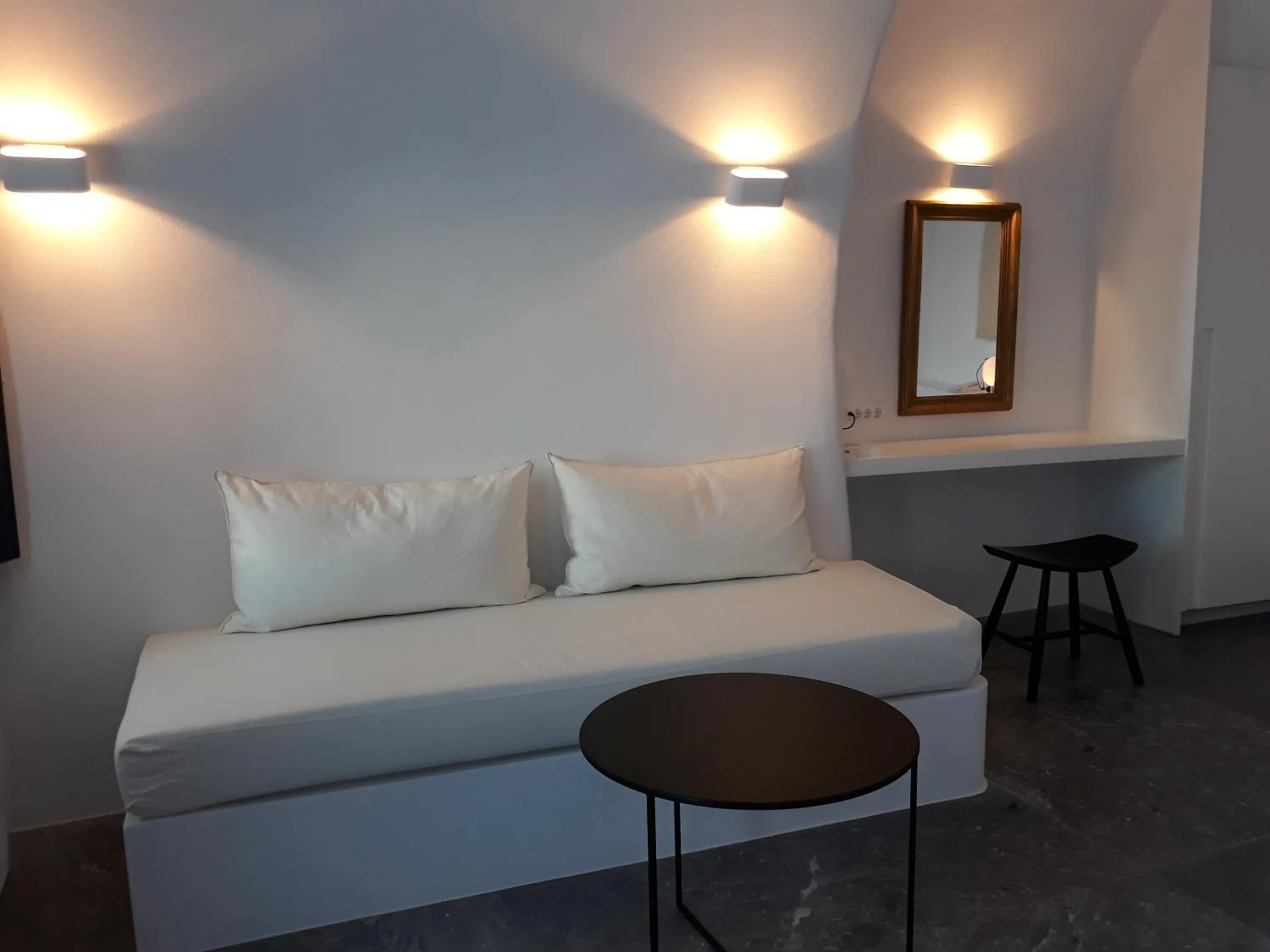 Seating area in Chelidonia Luxury Suites