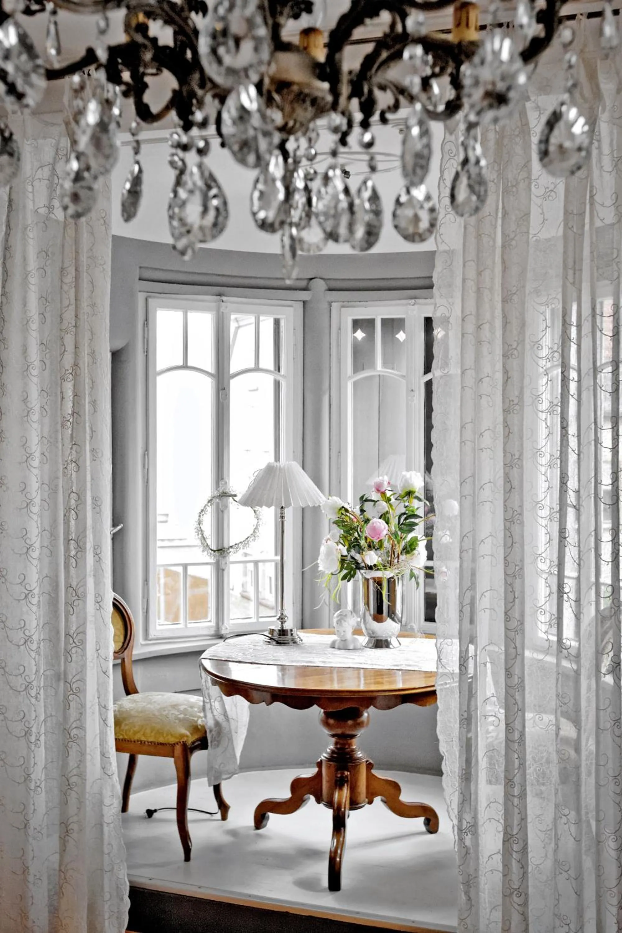 Seating area in Villa Delange