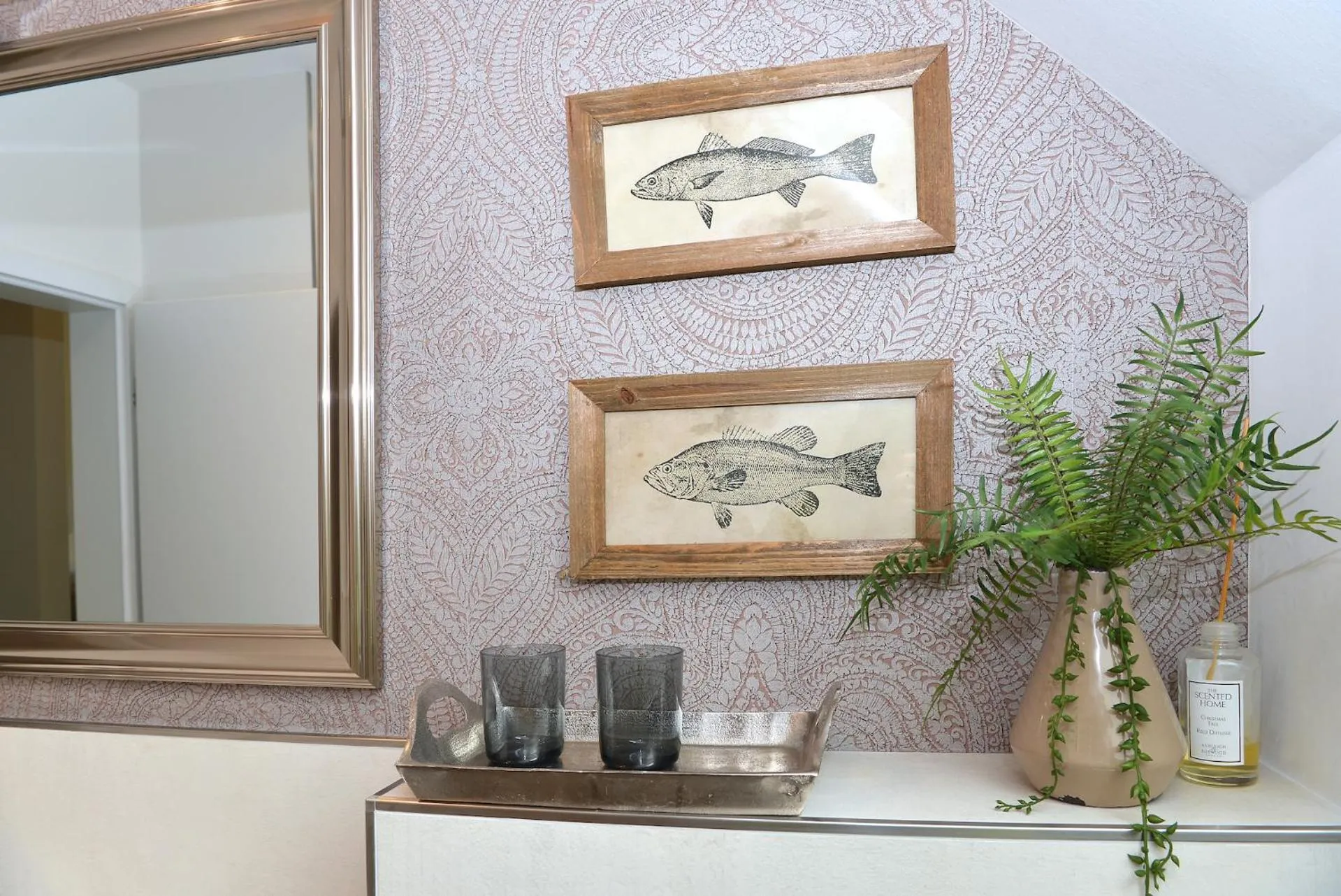 Decorative detail in Villa Delange