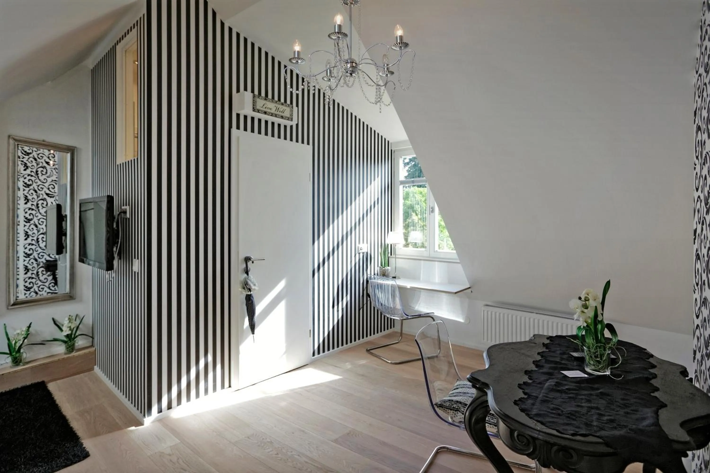 Seating area in Villa Delange