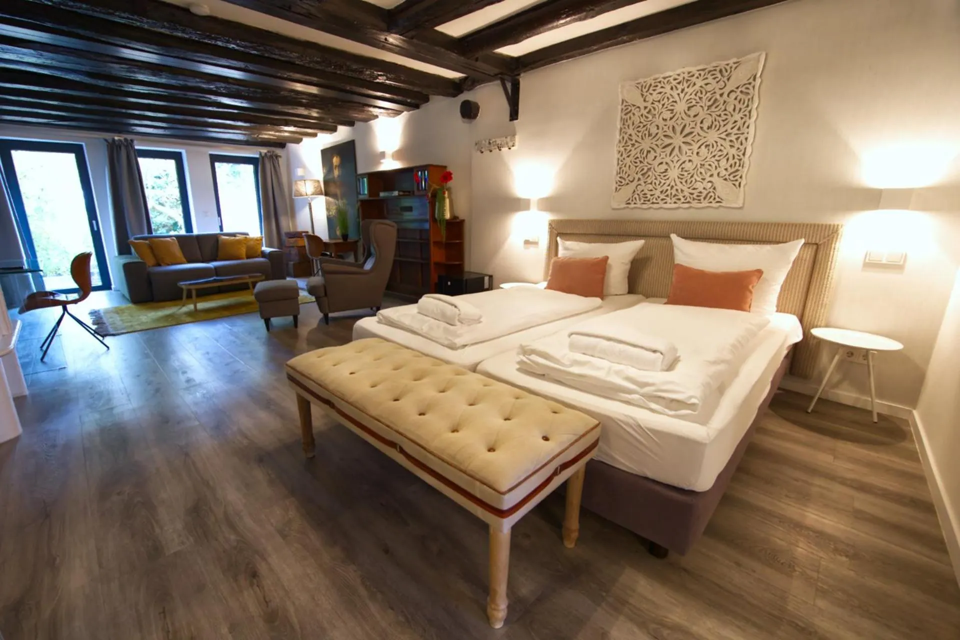 Bed in Villa Delange