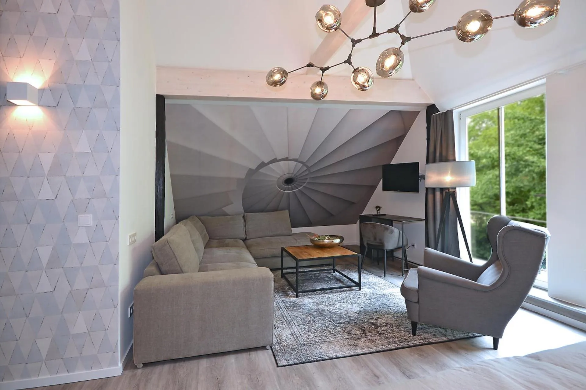 Seating area in Villa Delange