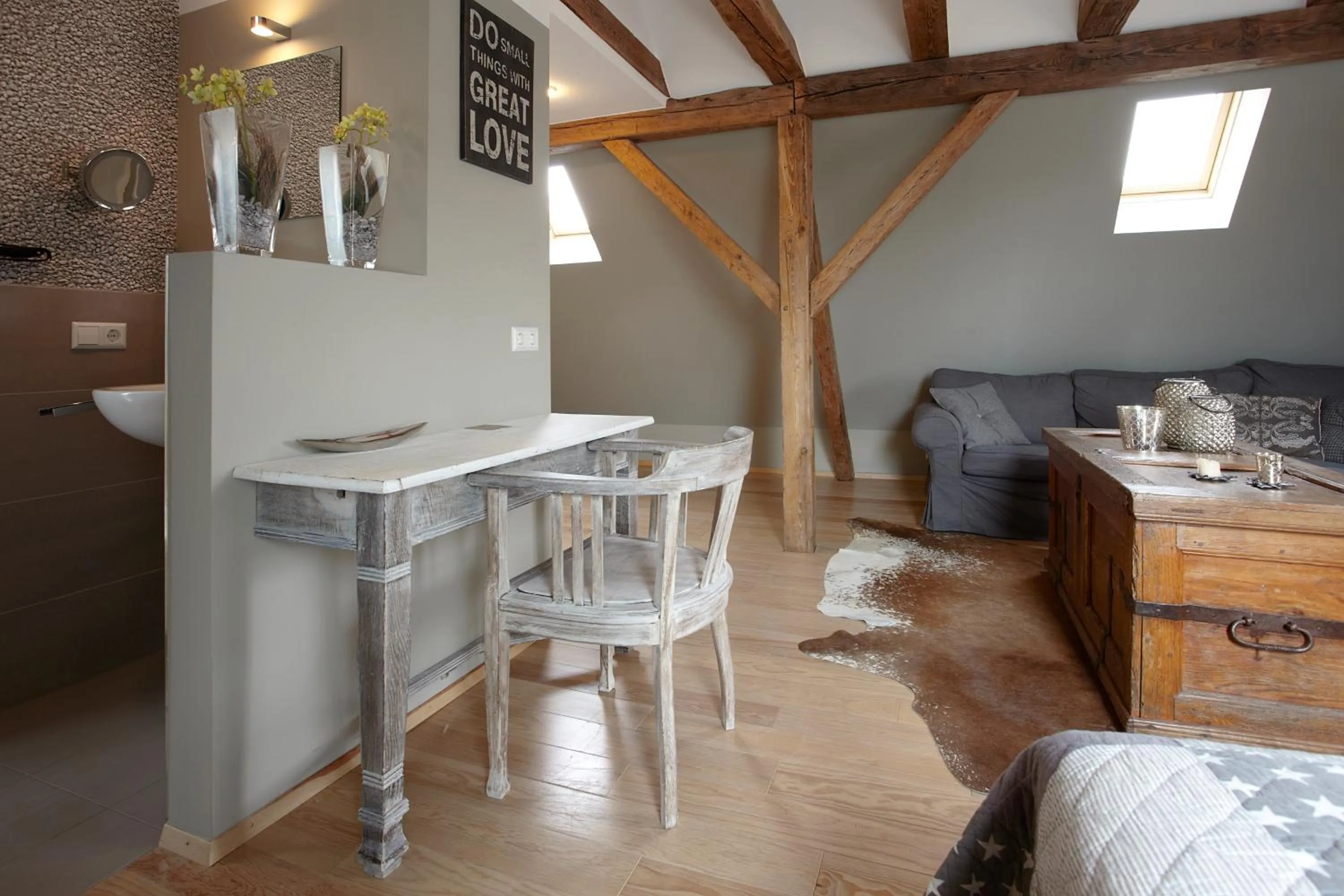 Seating area in Villa Delange