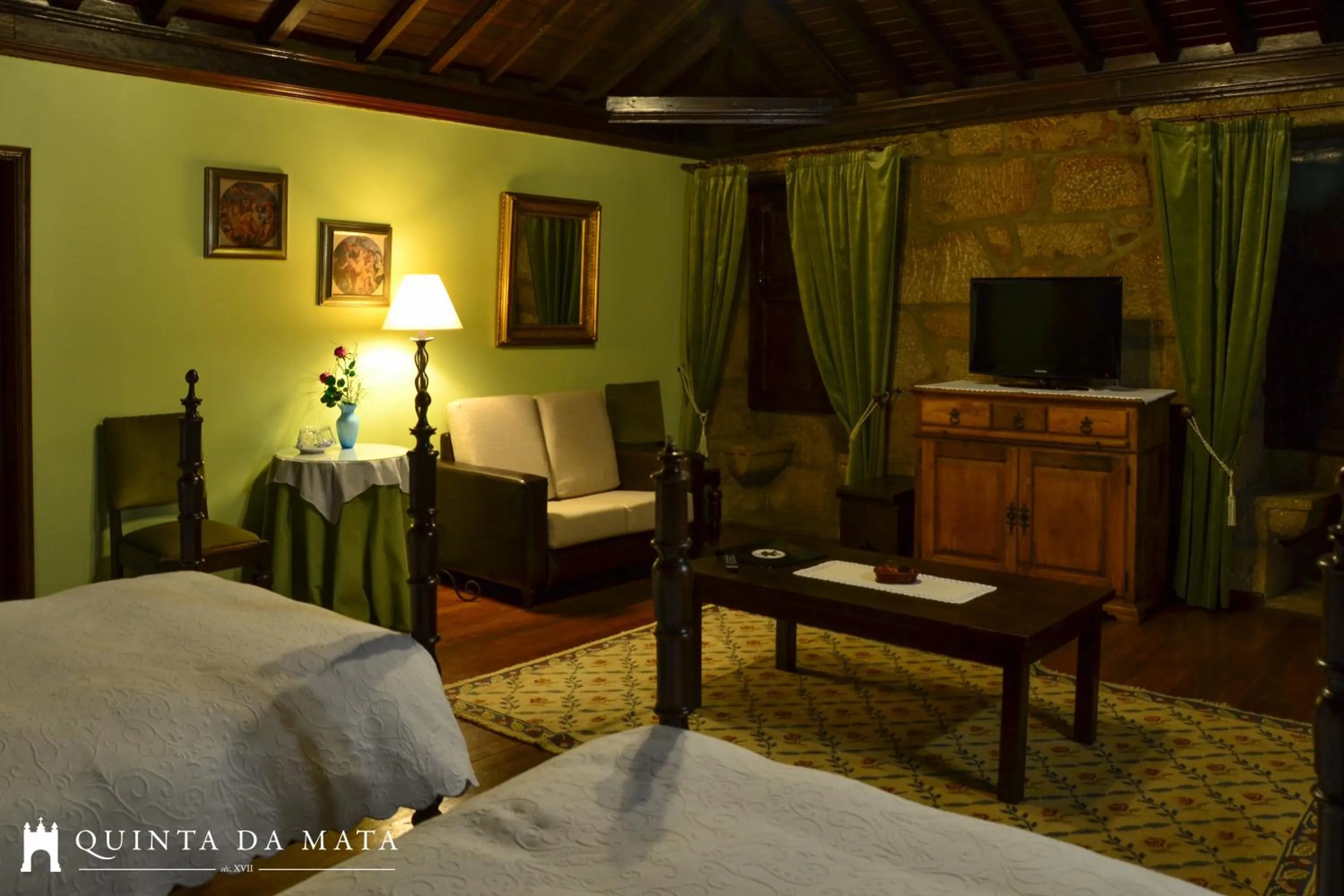 TV and multimedia, Bed in Quinta da Mata - Turismo de Habitação