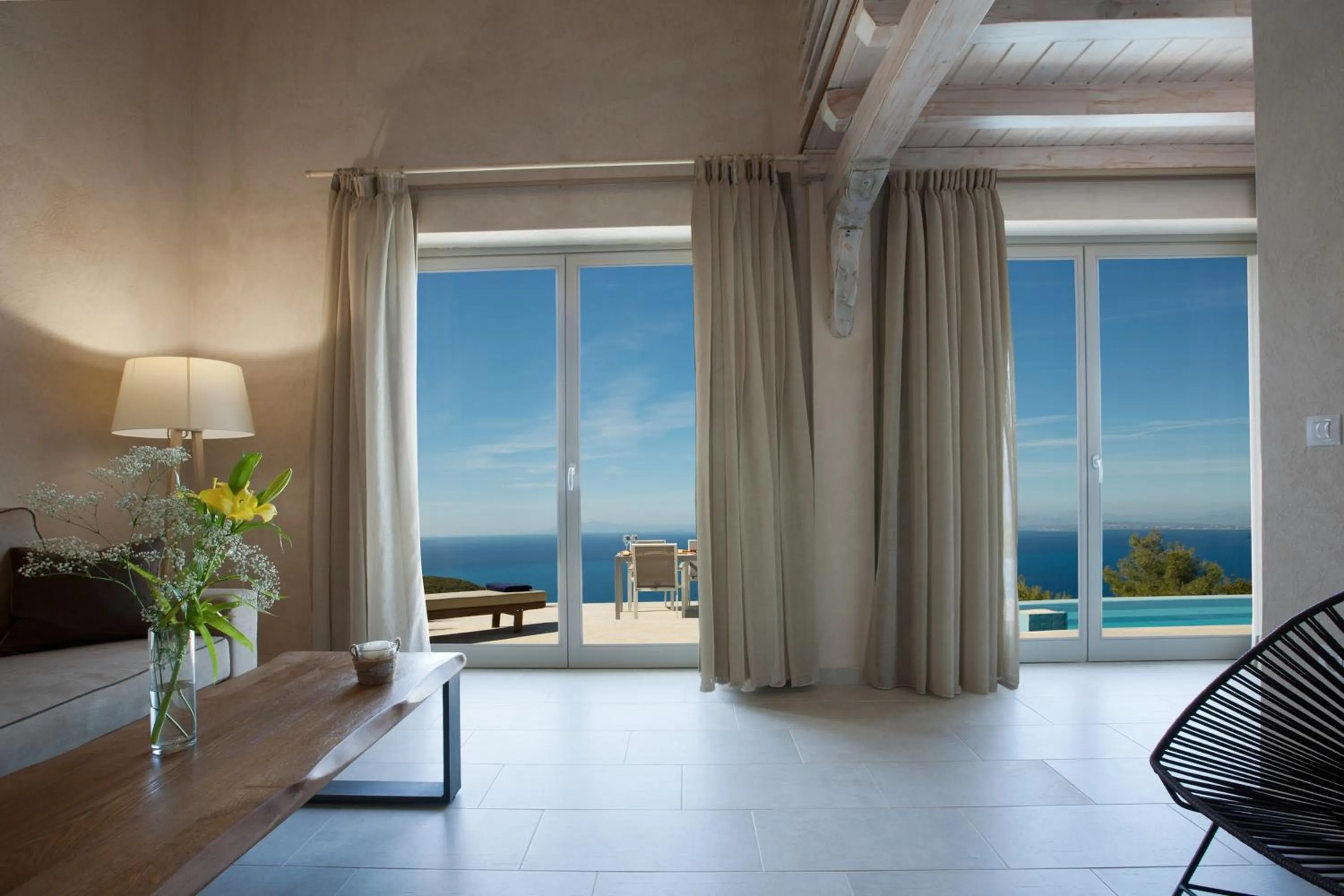Living room in Ionian Horizon Villas