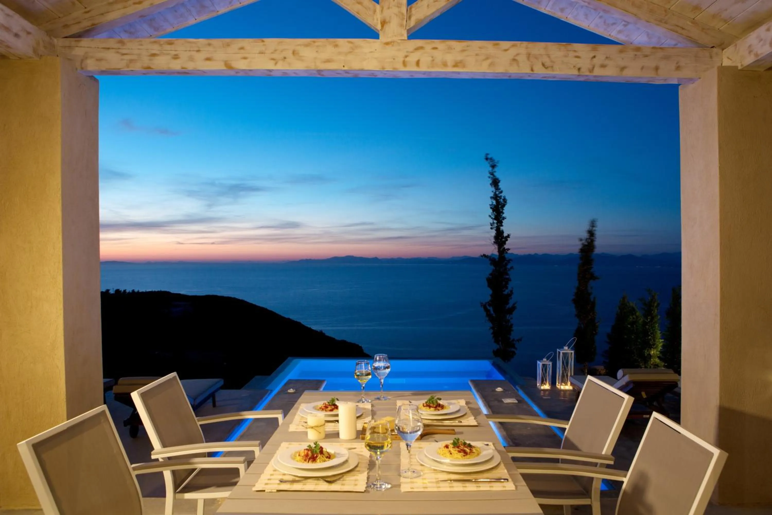 Patio in Ionian Horizon Villas