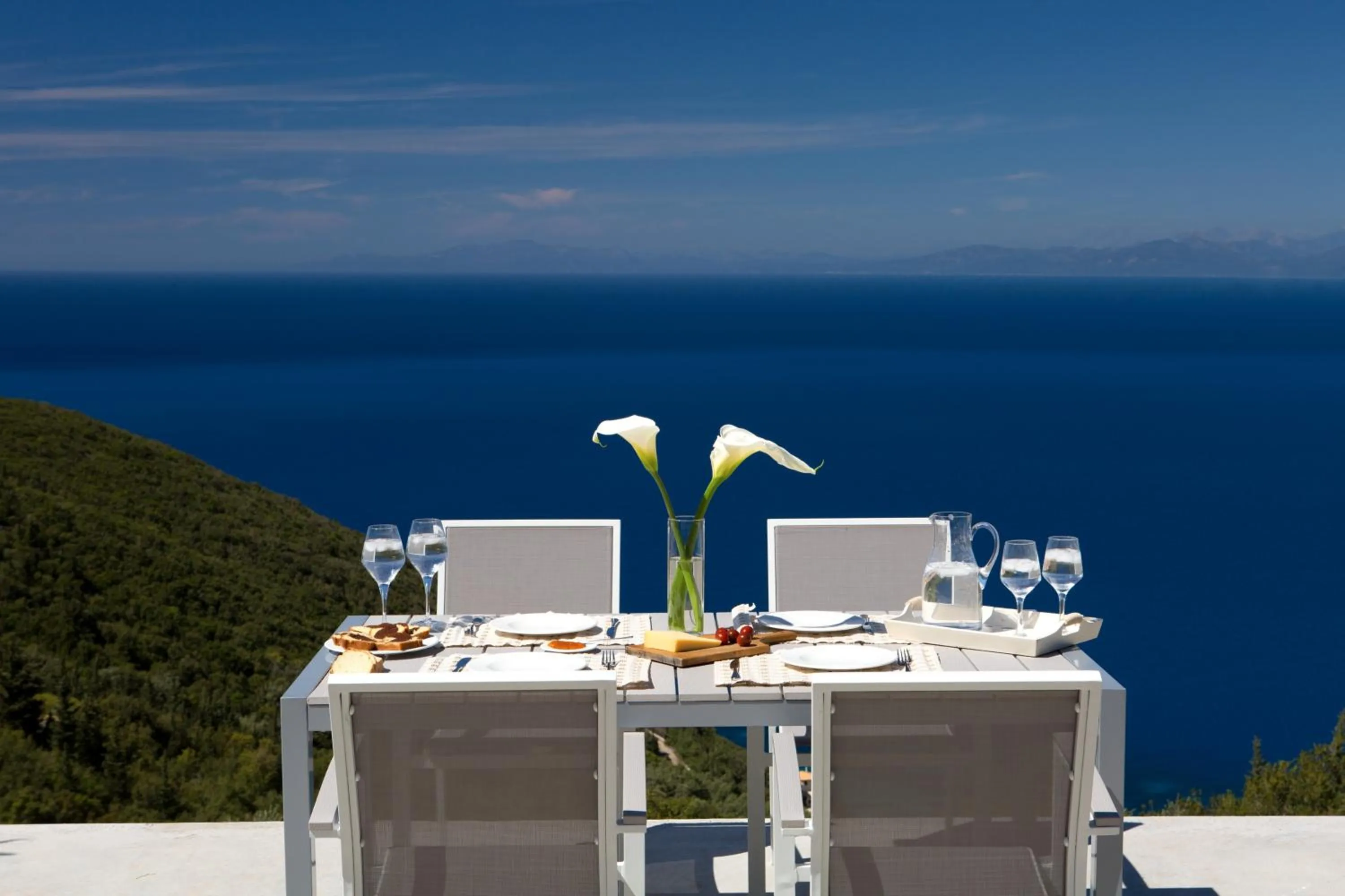 Dining area in Ionian Horizon Villas
