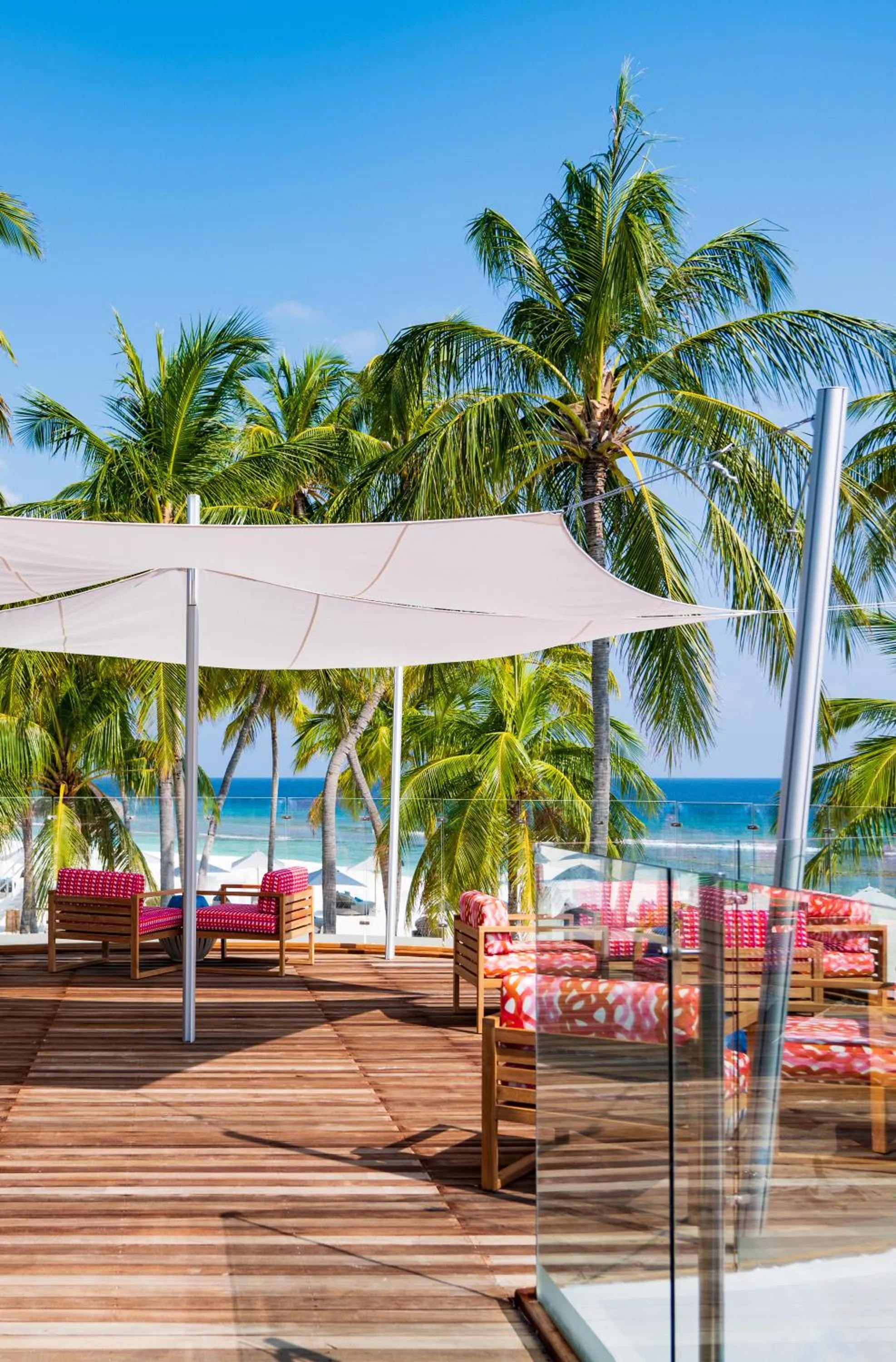 Patio in Finolhu, A Seaside Collection Resort, a Member of Design Hotels