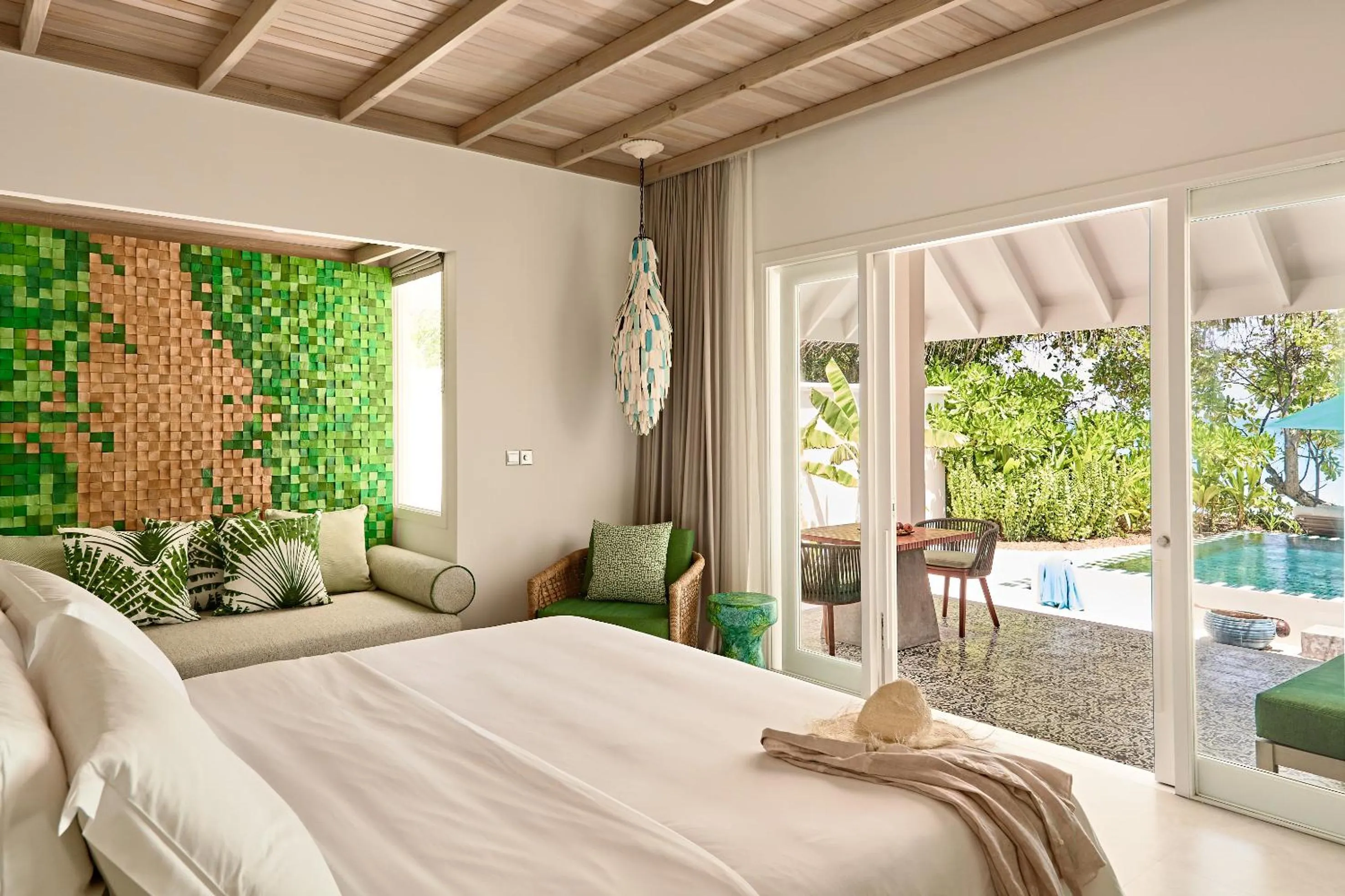 Bedroom, Bed in Finolhu, A Seaside Collection Resort, a Member of Design Hotels