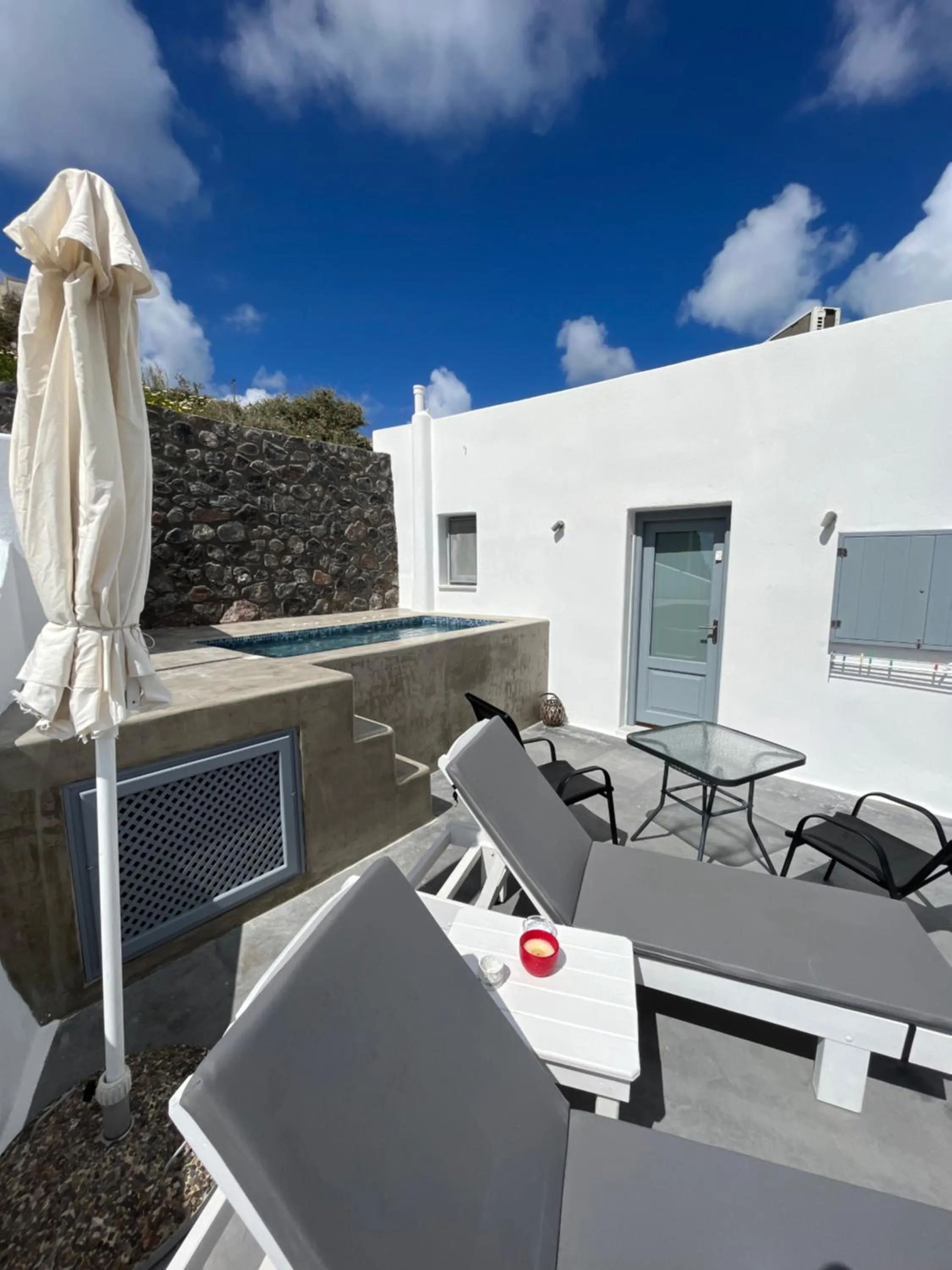 Patio in Pancratium Villas & Suites