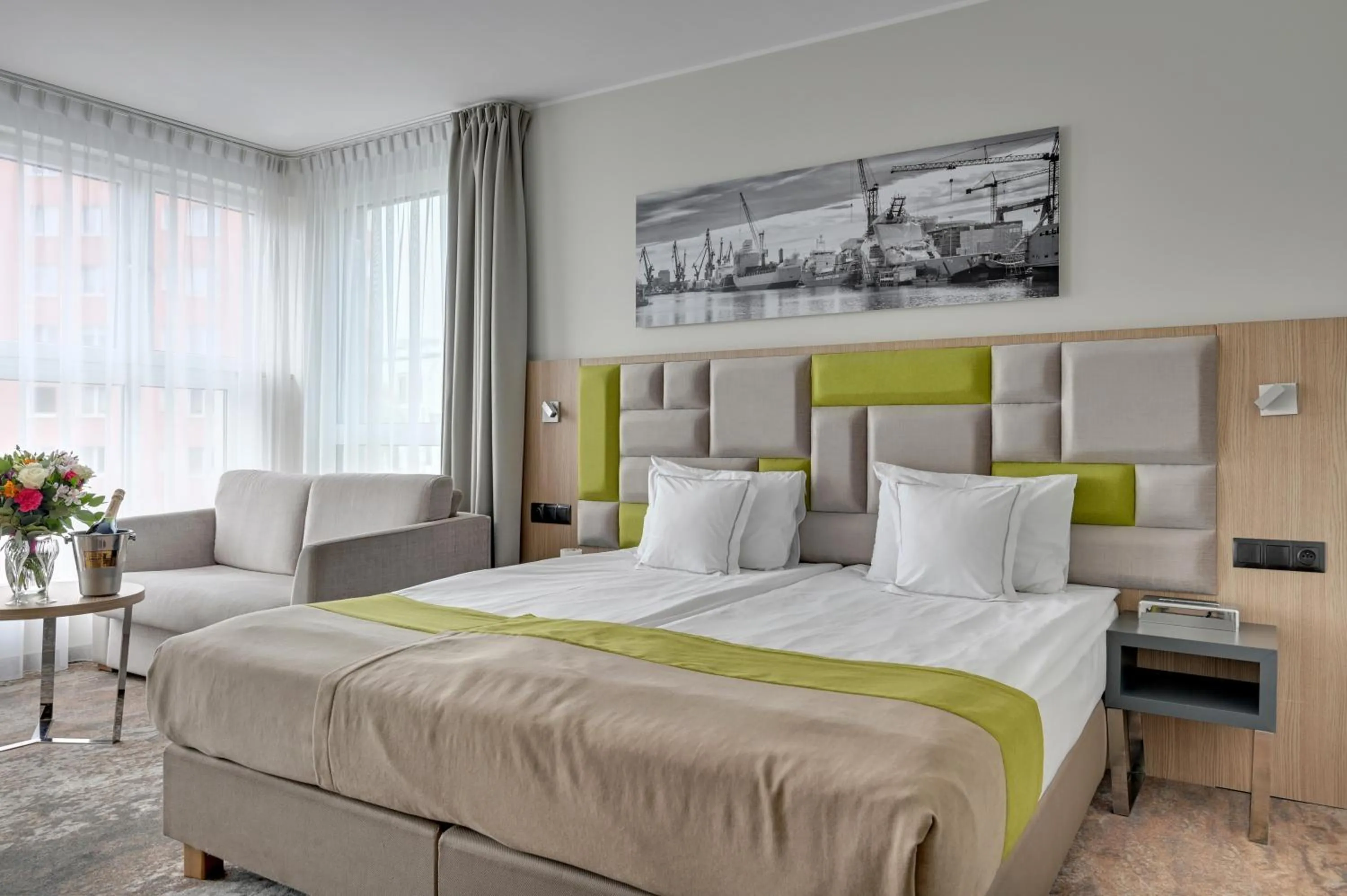 Bed in GRANO HOTEL Gdańsk Riverside dawniej HOTEL ALMOND BUSINESS & SPA