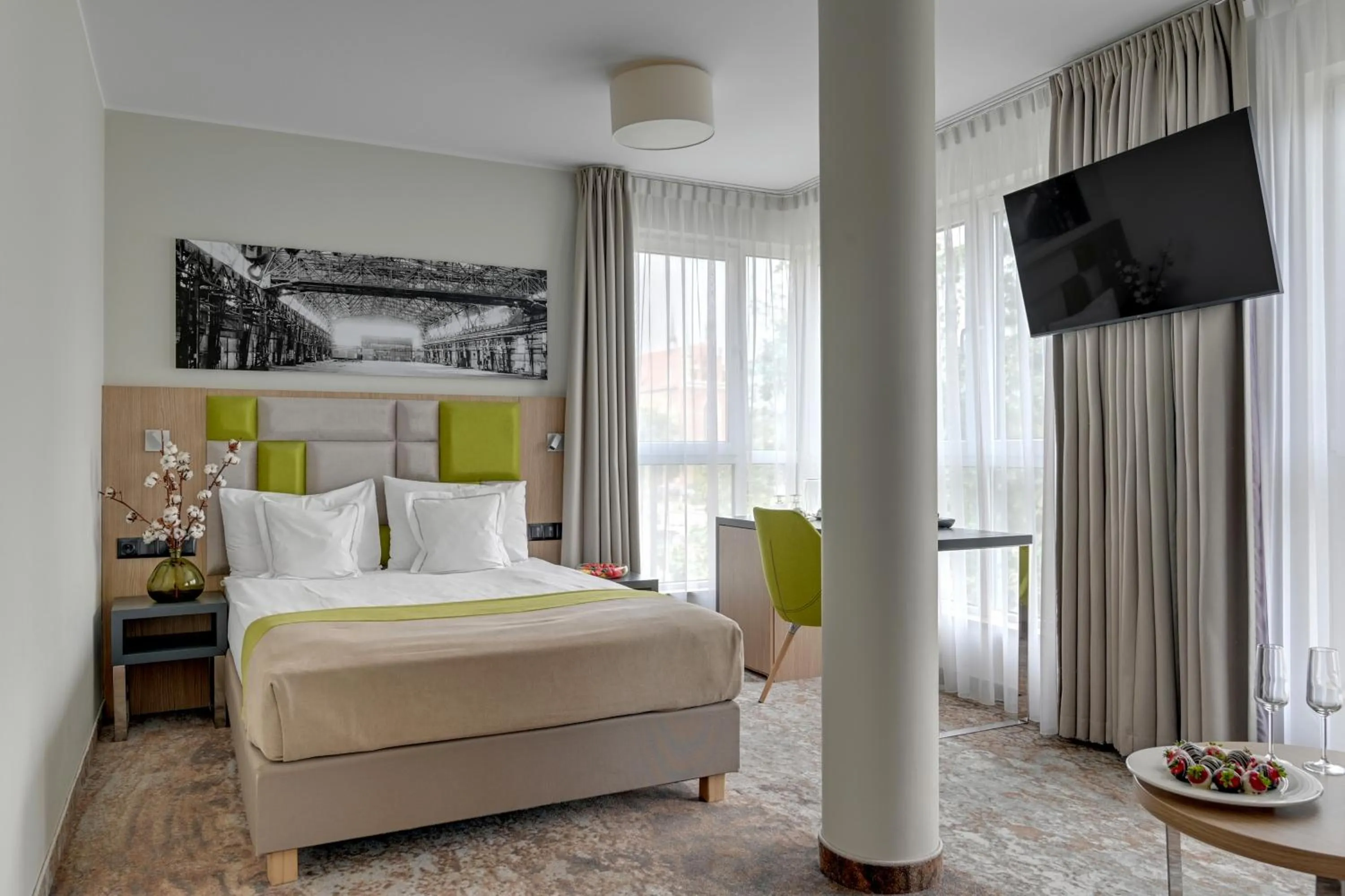 Bed in GRANO HOTEL Gdańsk Riverside dawniej HOTEL ALMOND BUSINESS & SPA