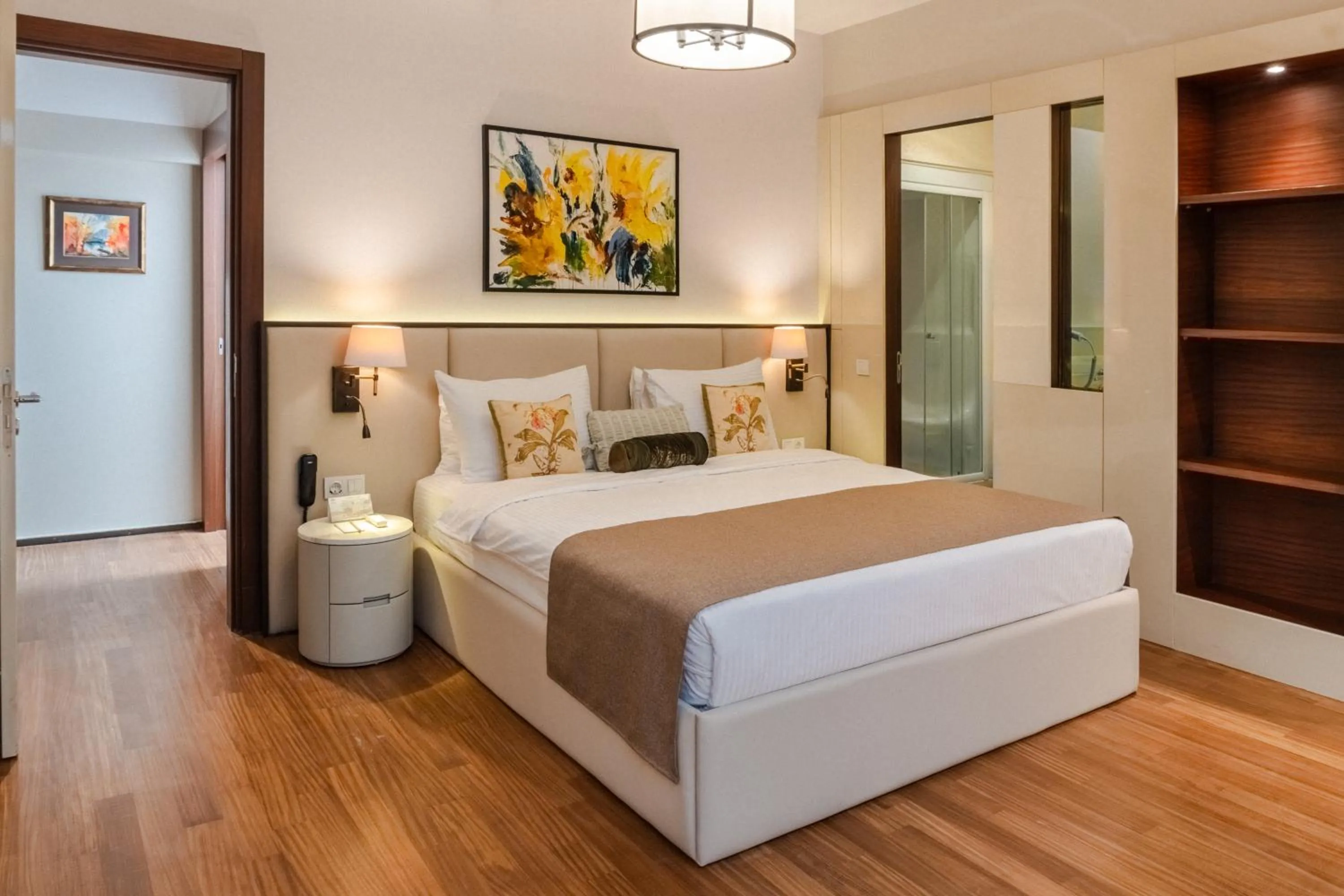 Bed in Cheya Deluxe Residence Nisantasi Istanbul City Center