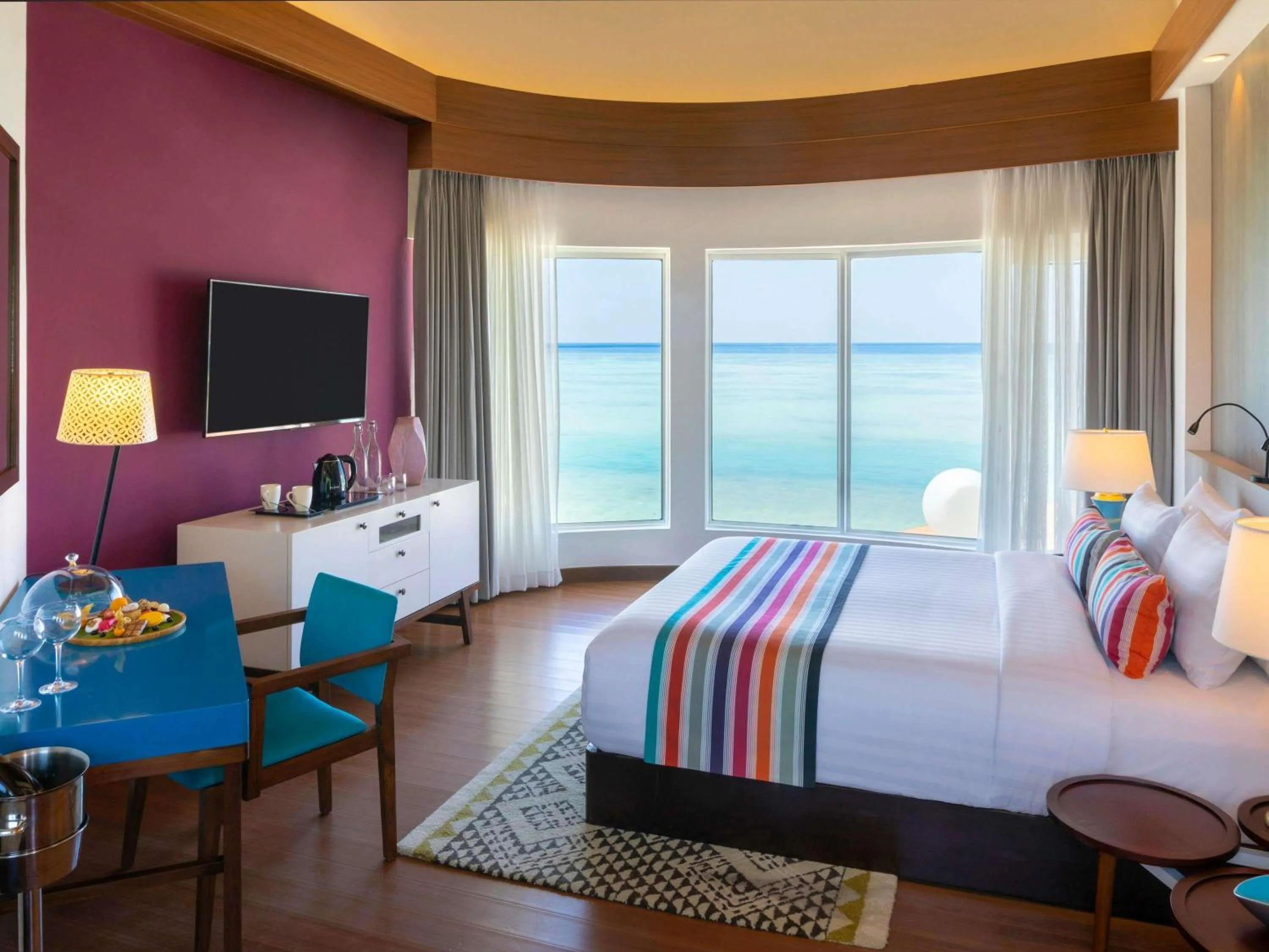 Bedroom, Bed in Mercure Maldives Kooddoo - Adults-Only Escape - 50 percent off Domestic Transfers