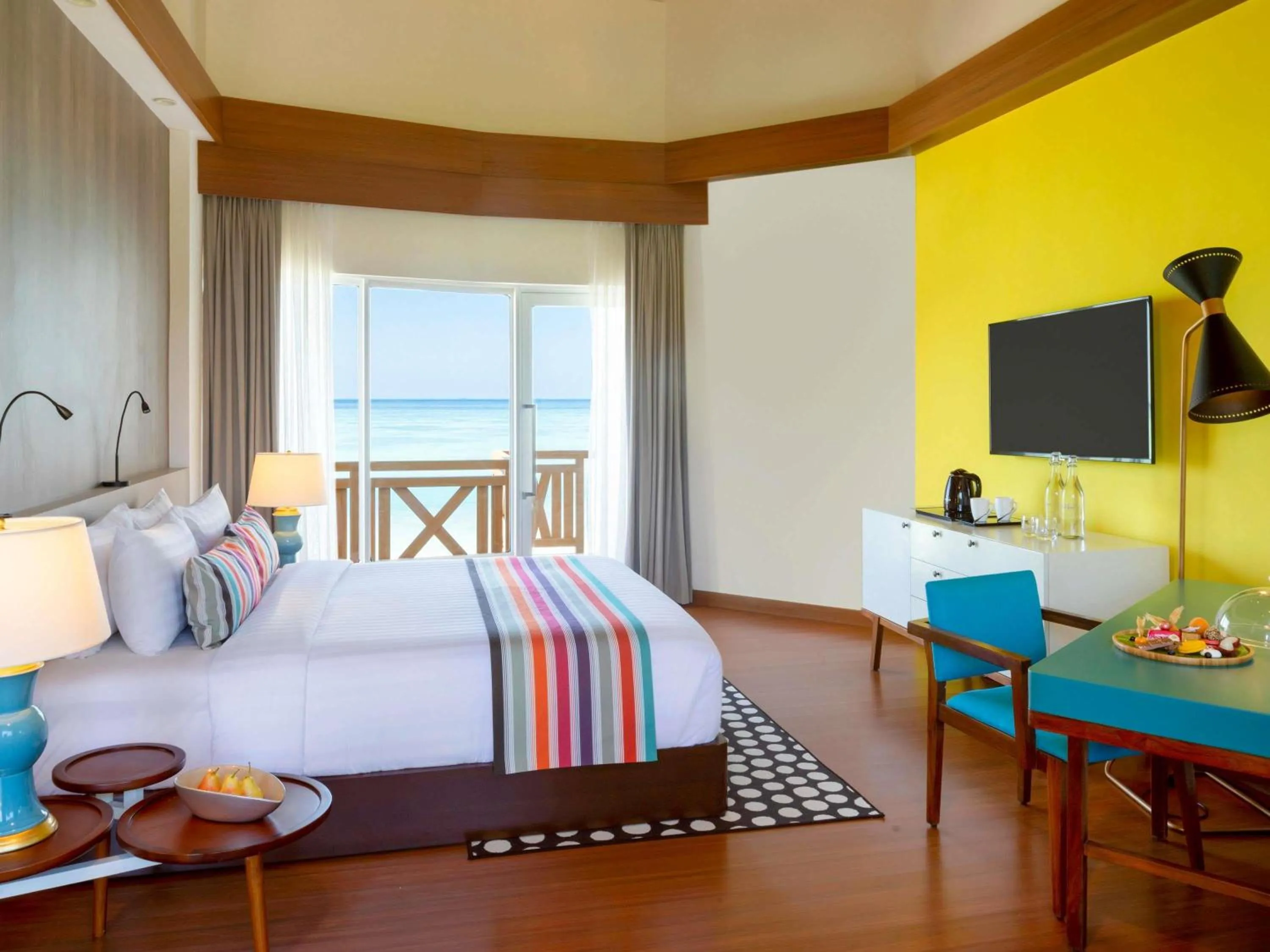 Bedroom, Bed in Mercure Maldives Kooddoo - Adults-Only Escape - 50 percent off Domestic Transfers