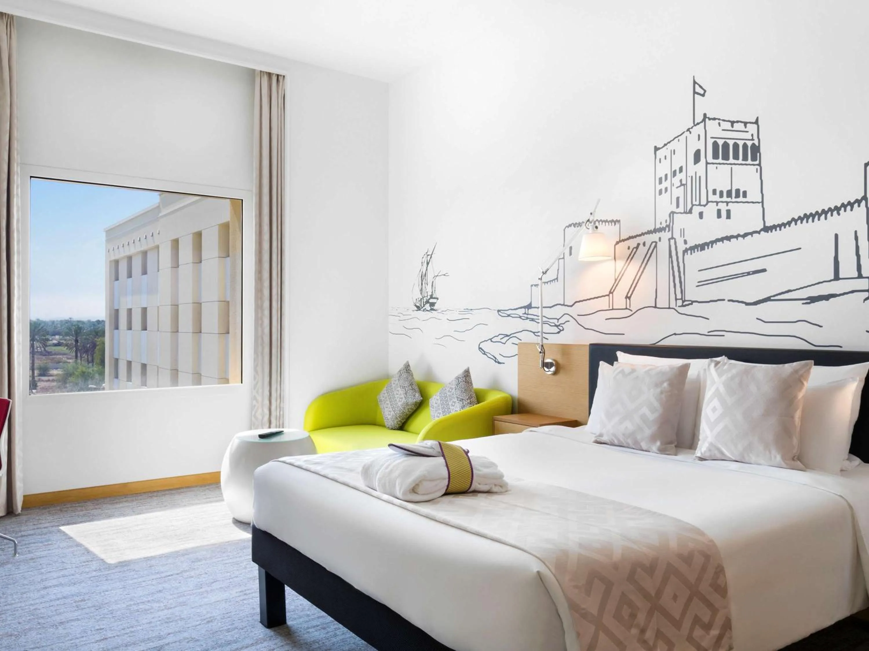 Property building, Bed in Mercure Sohar